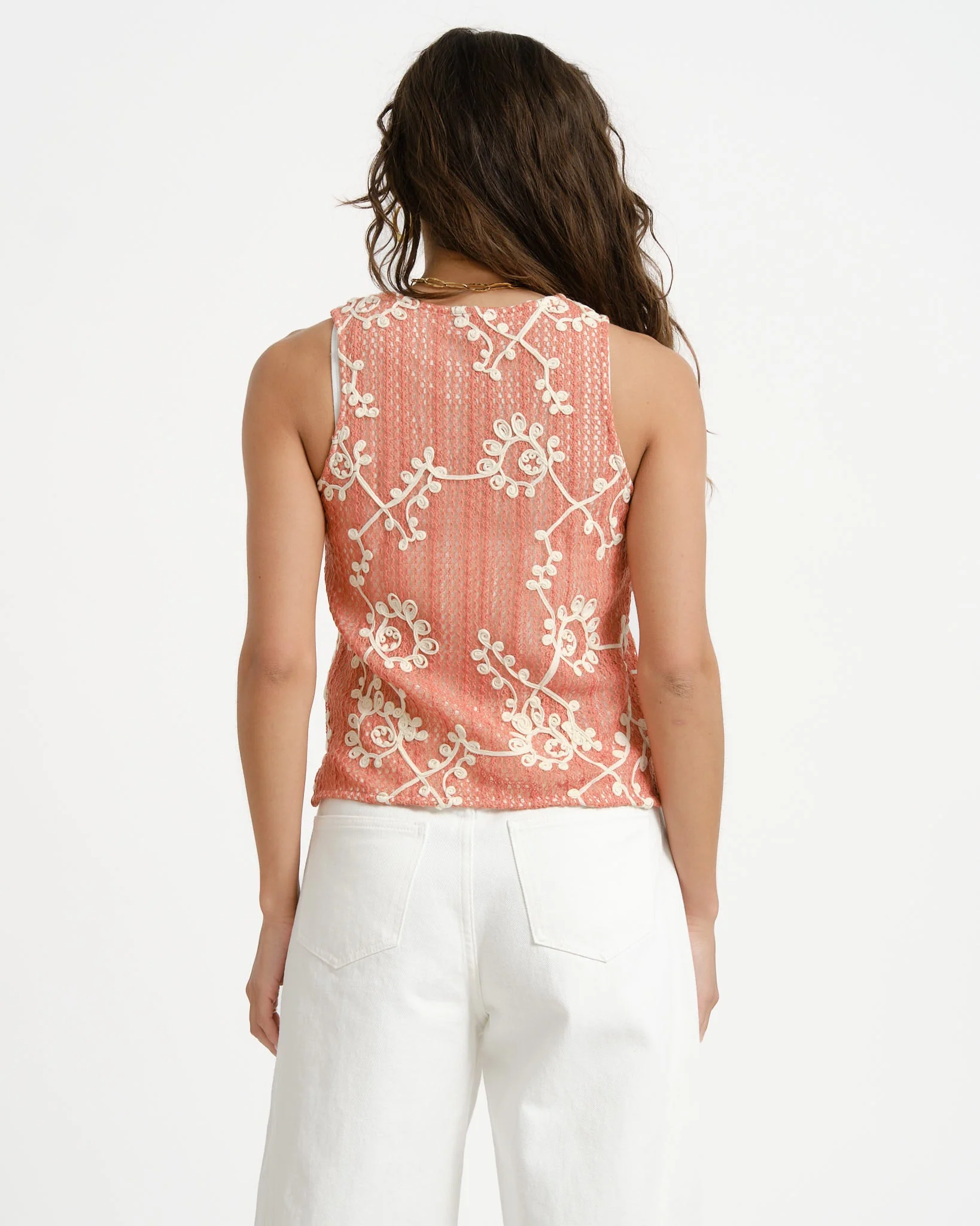 TILTIL Bente Crochet Top Pink - Image 5