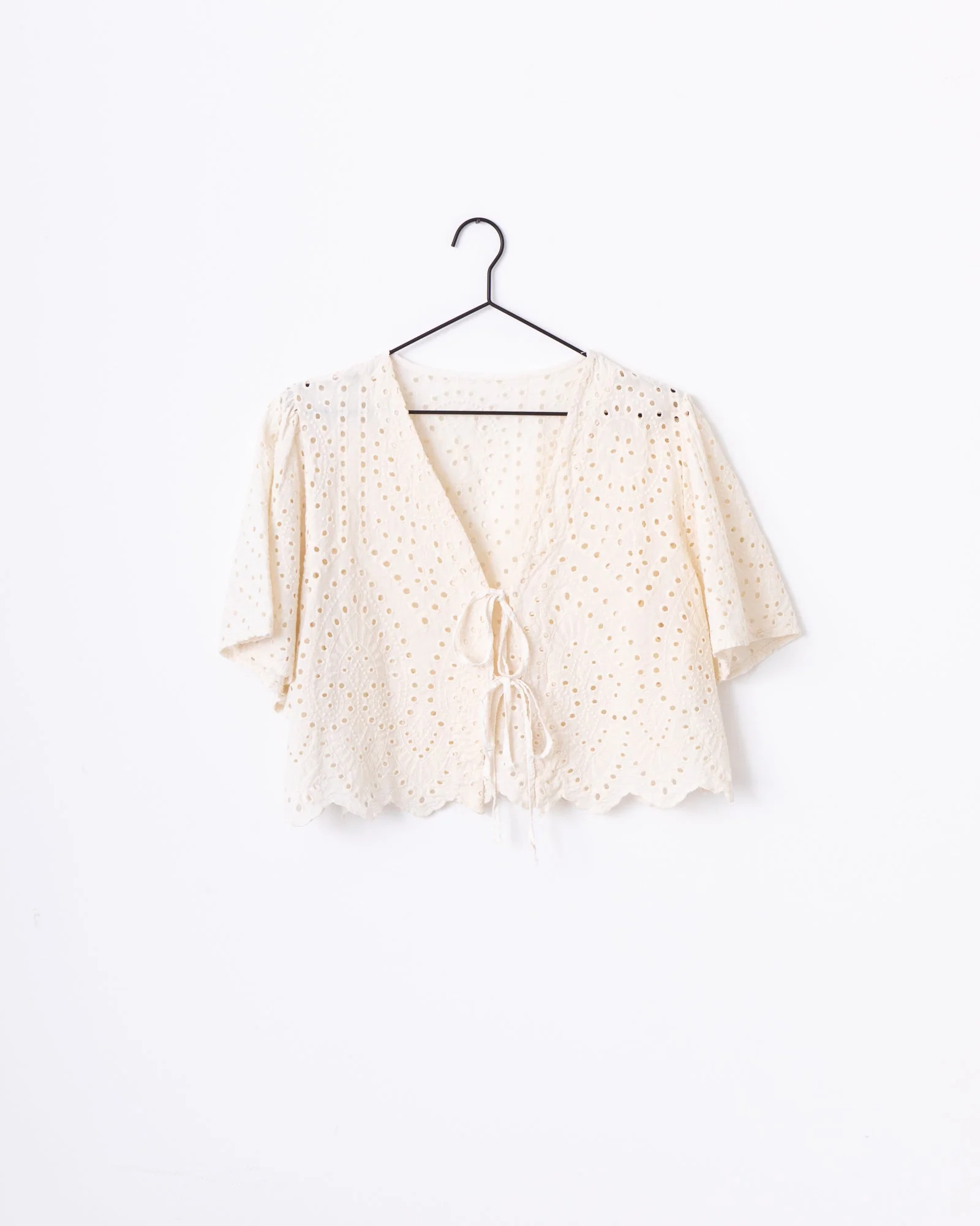 TILTIL Birke Top Embroidery Beige - Image 5