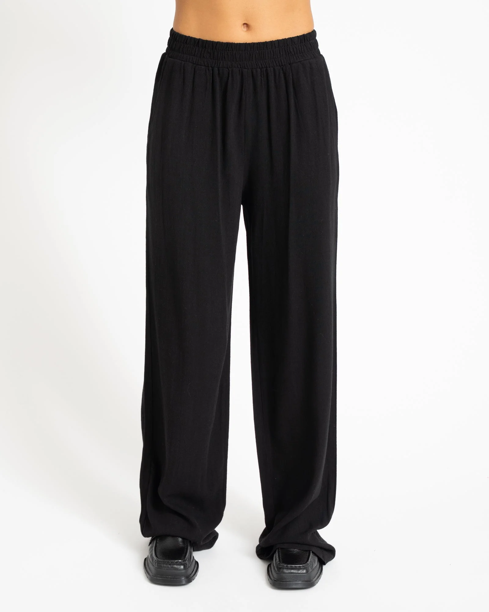 TILTIL Britt Pants Linen Black - Image 2