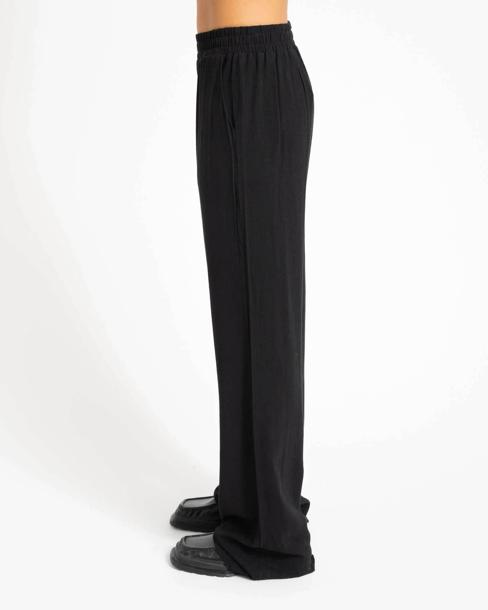 TILTIL Britt Pants Linen Black - Image 3