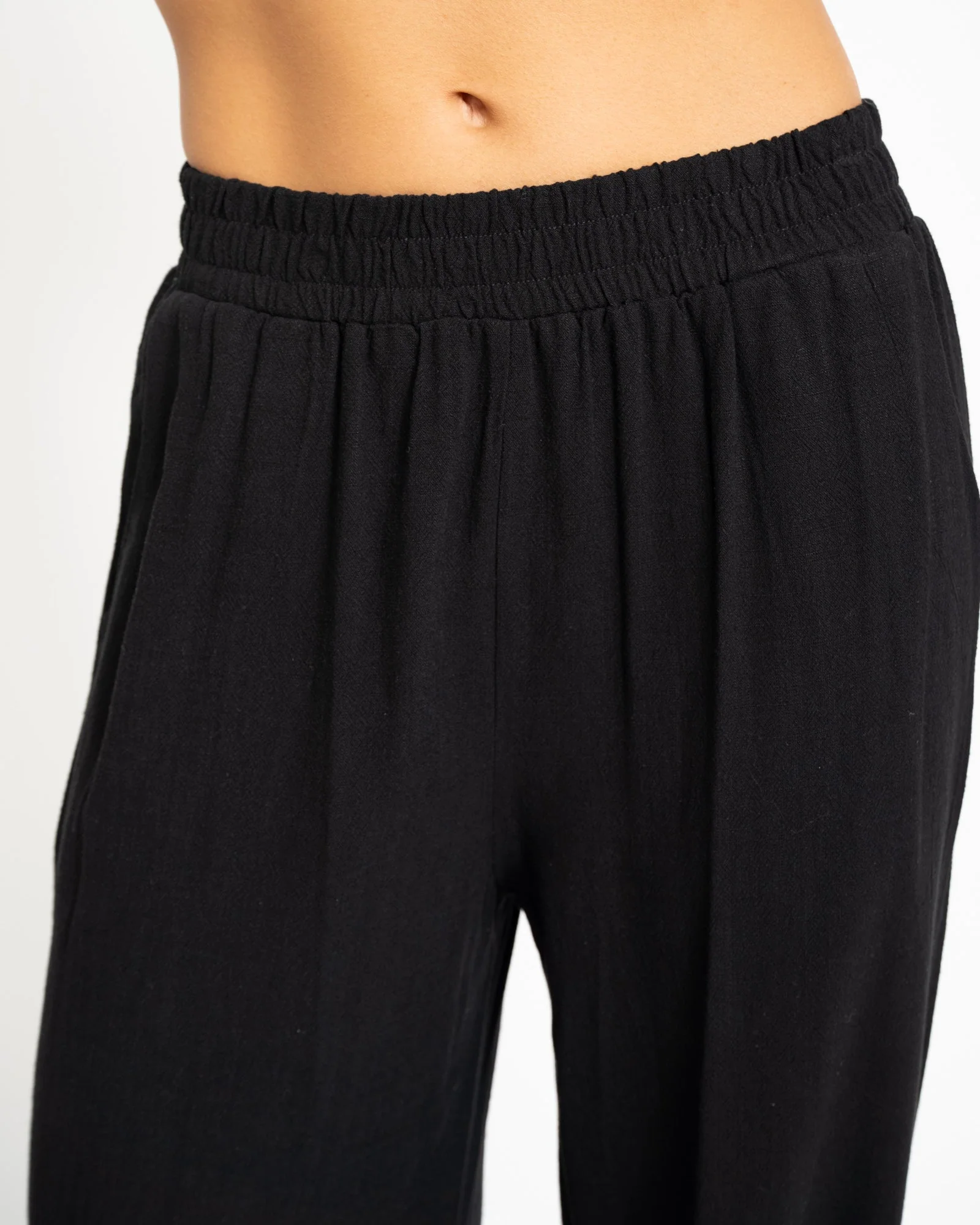 TILTIL Britt Pants Linen Black - Image 5