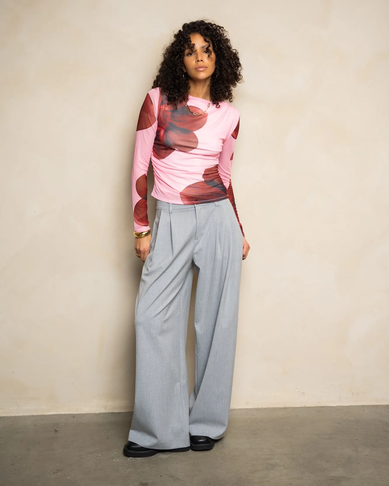 TILTIL Ceder Pantalon Melange Grey - Image 3