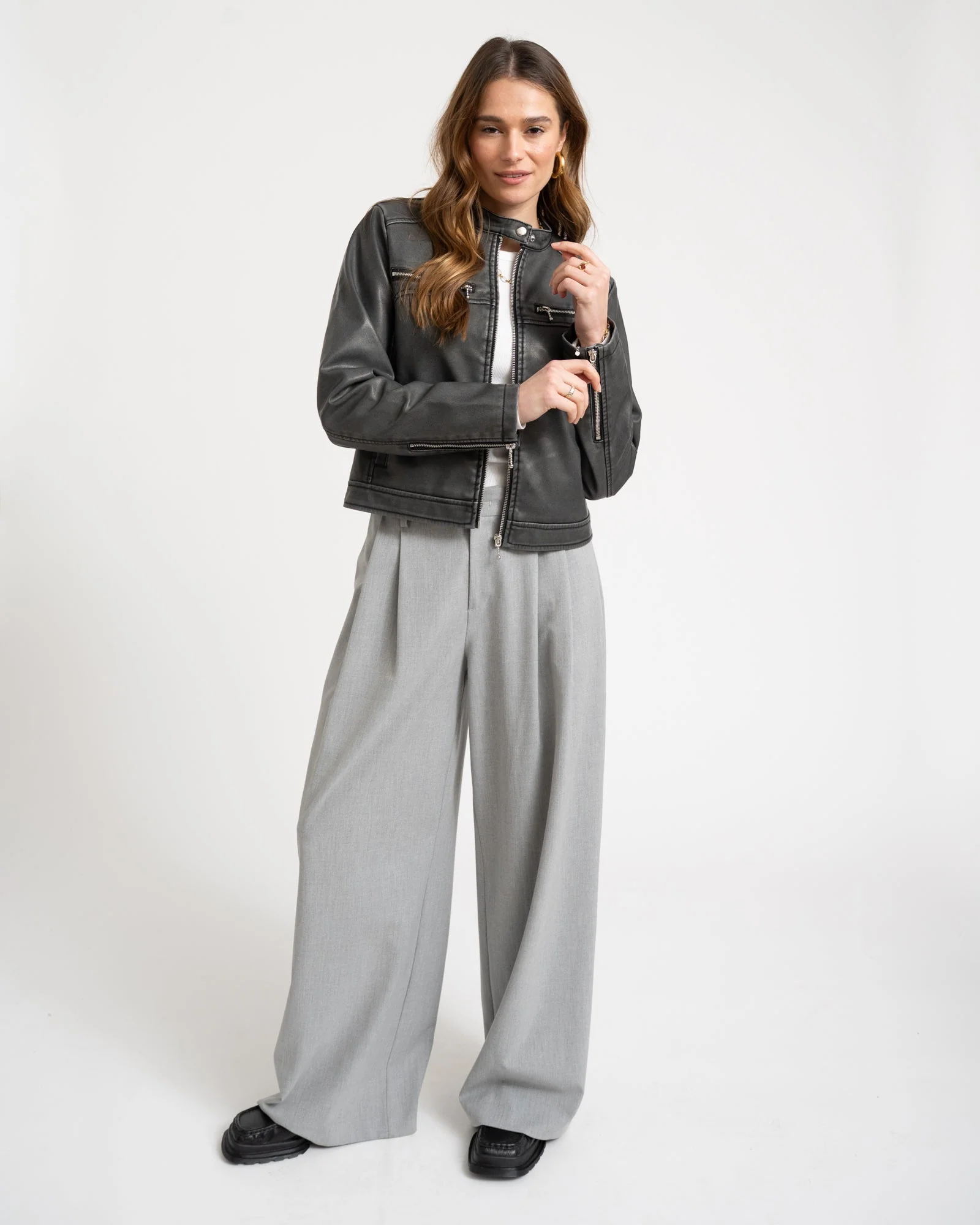 TILTIL Ceder Pantalon Melange Grey - Image 4