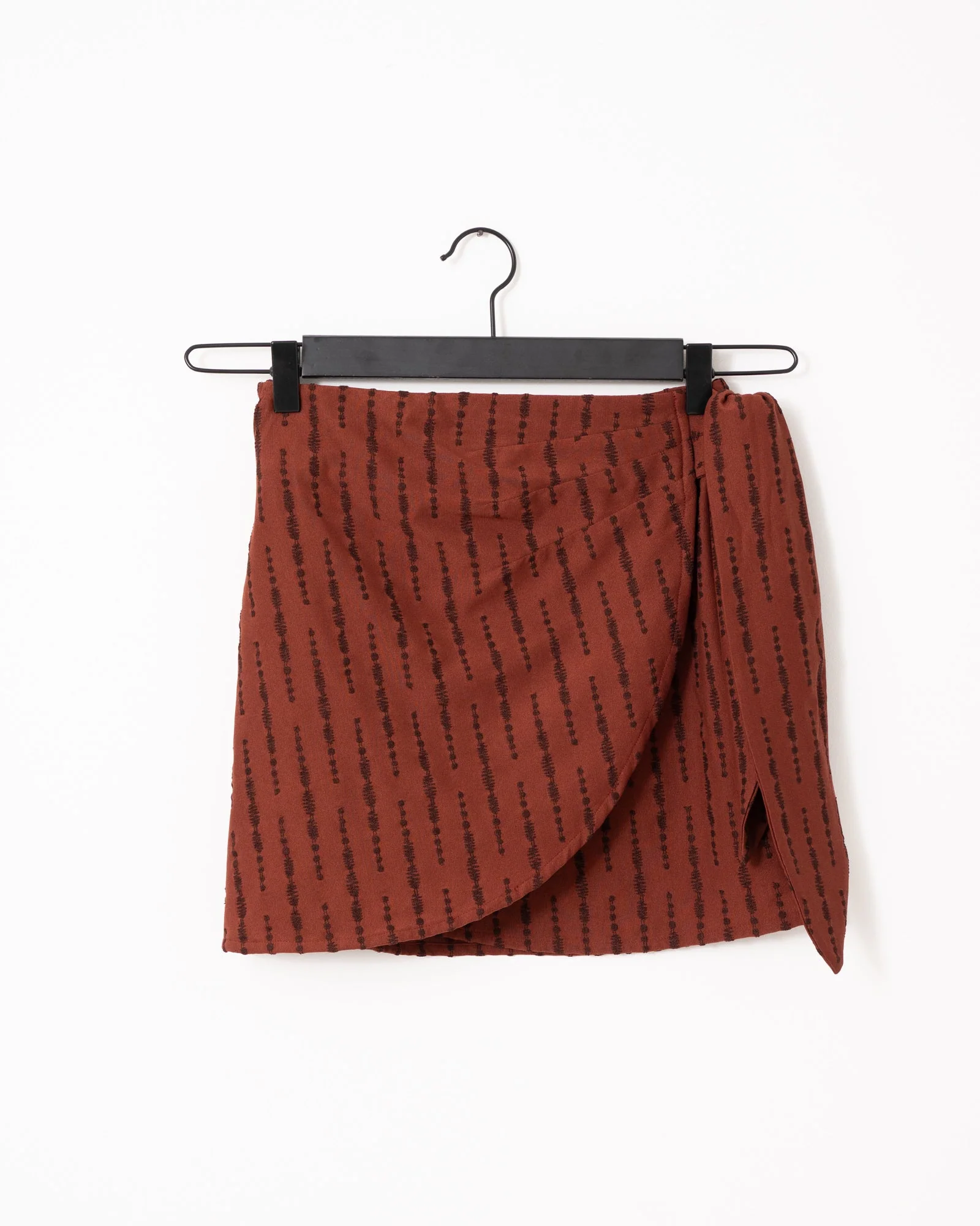 TILTIL Celine Wrap Skirt Rust Structure - Image 8
