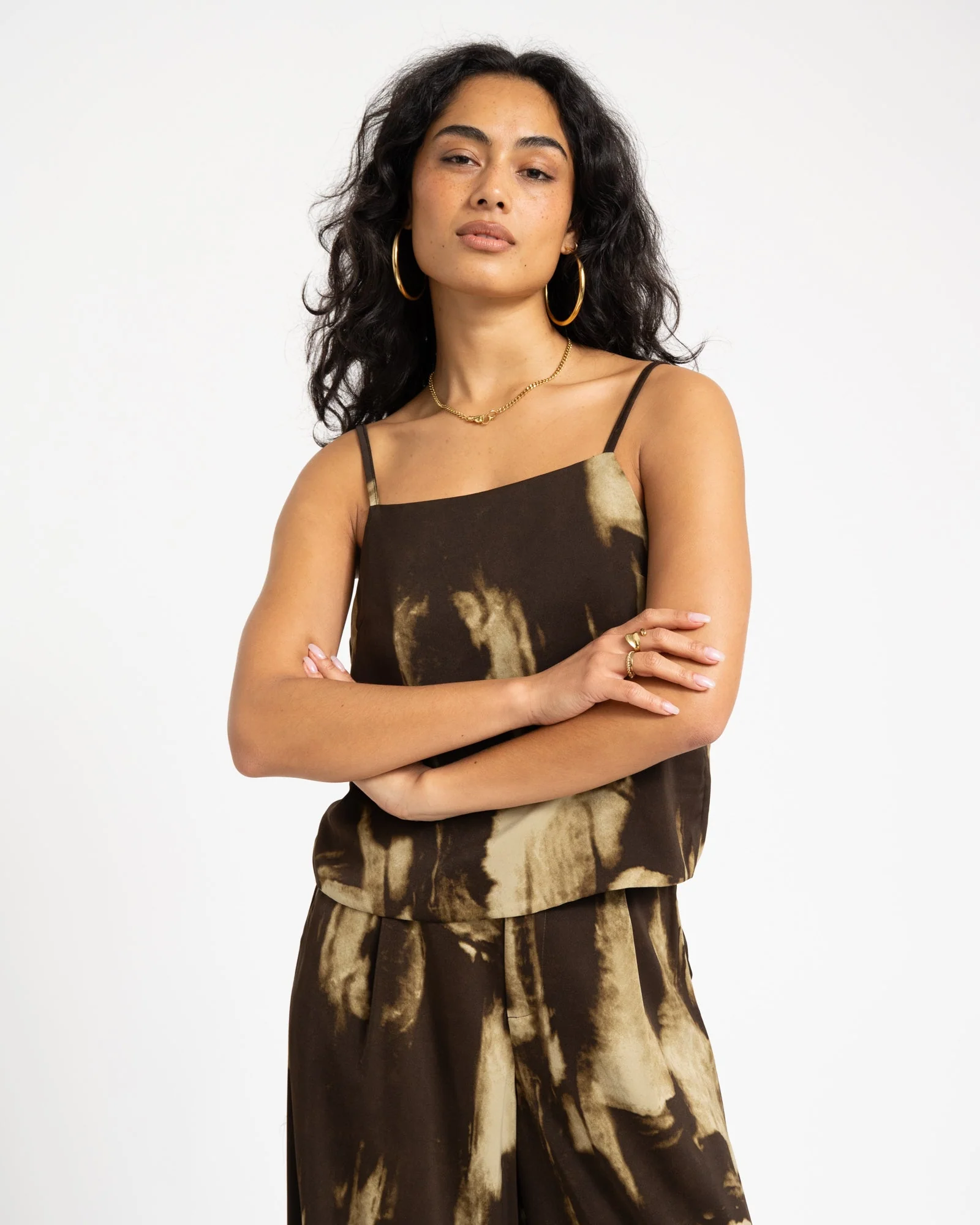 TILTIL Cloe Abstract Top Brown - Image 2