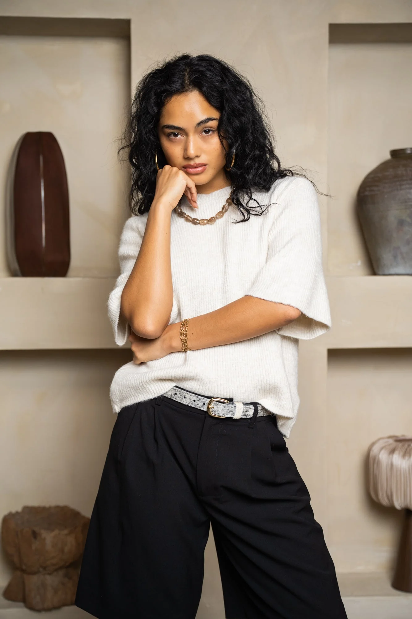 TILTIL Demi Knit Ecru One Size