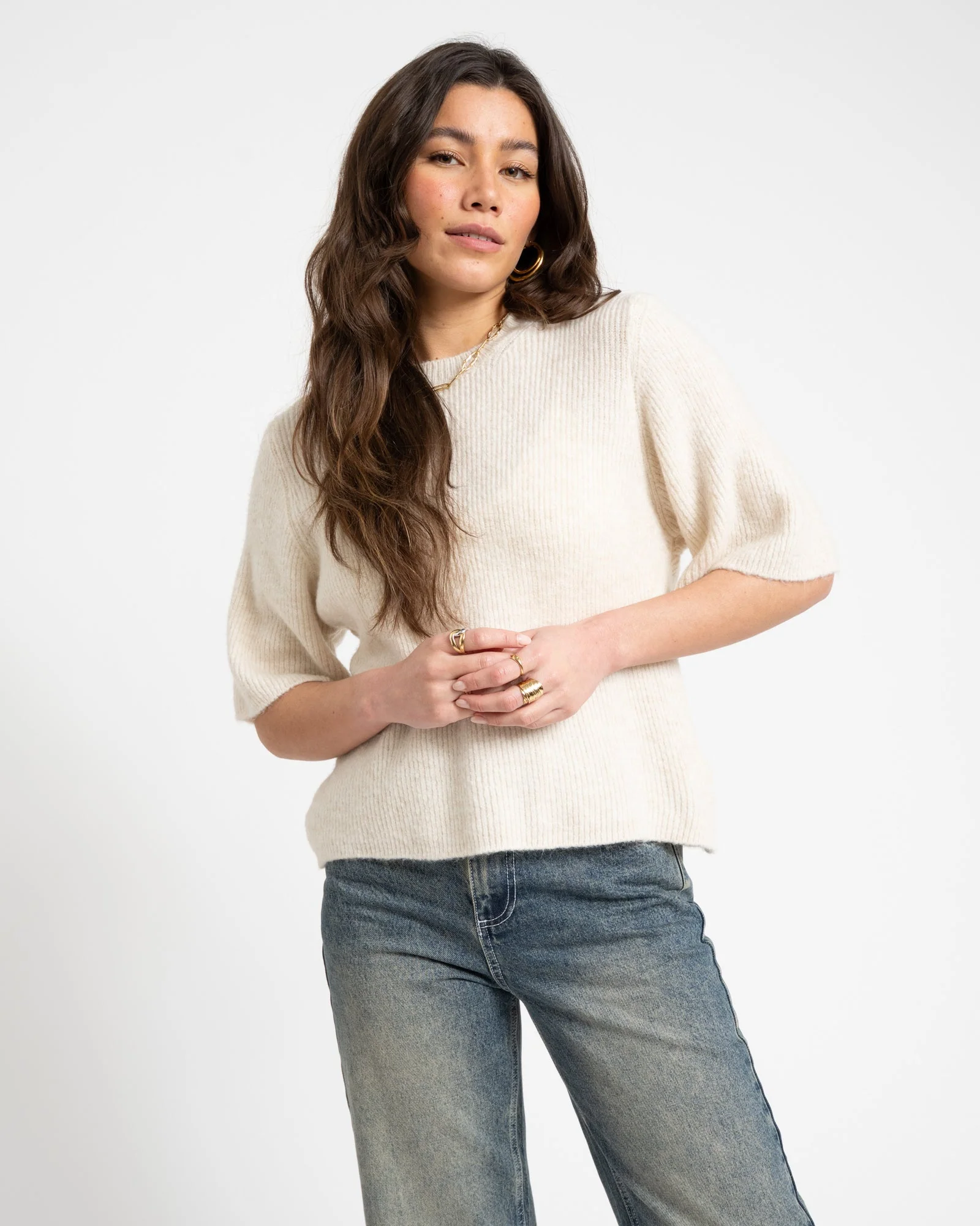 TILTIL Demi Knit Ecru One Size - Image 2