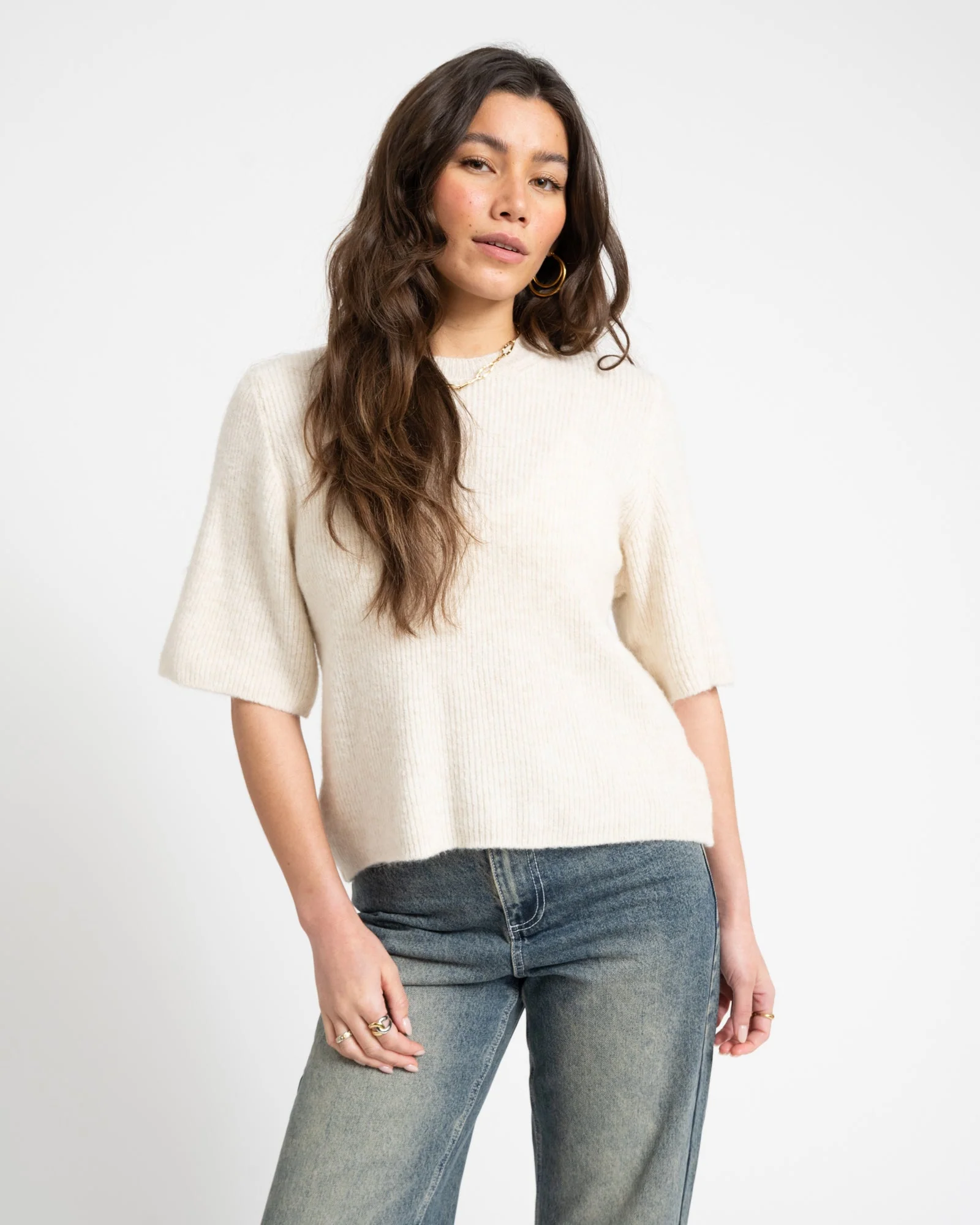 TILTIL Demi Knit Ecru One Size - Image 3
