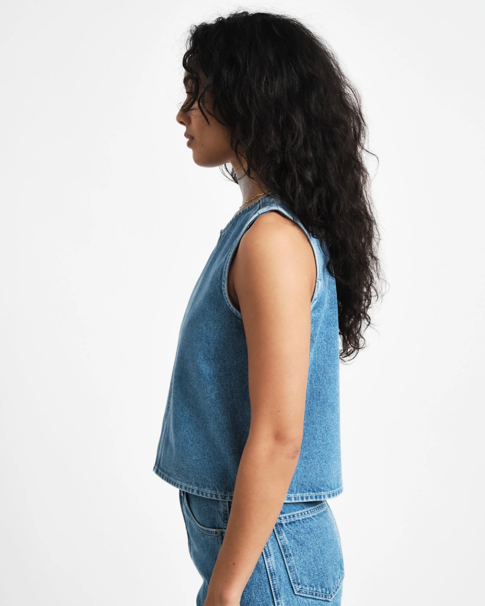 TILTIL Denim Ted Top Blue - Image 6