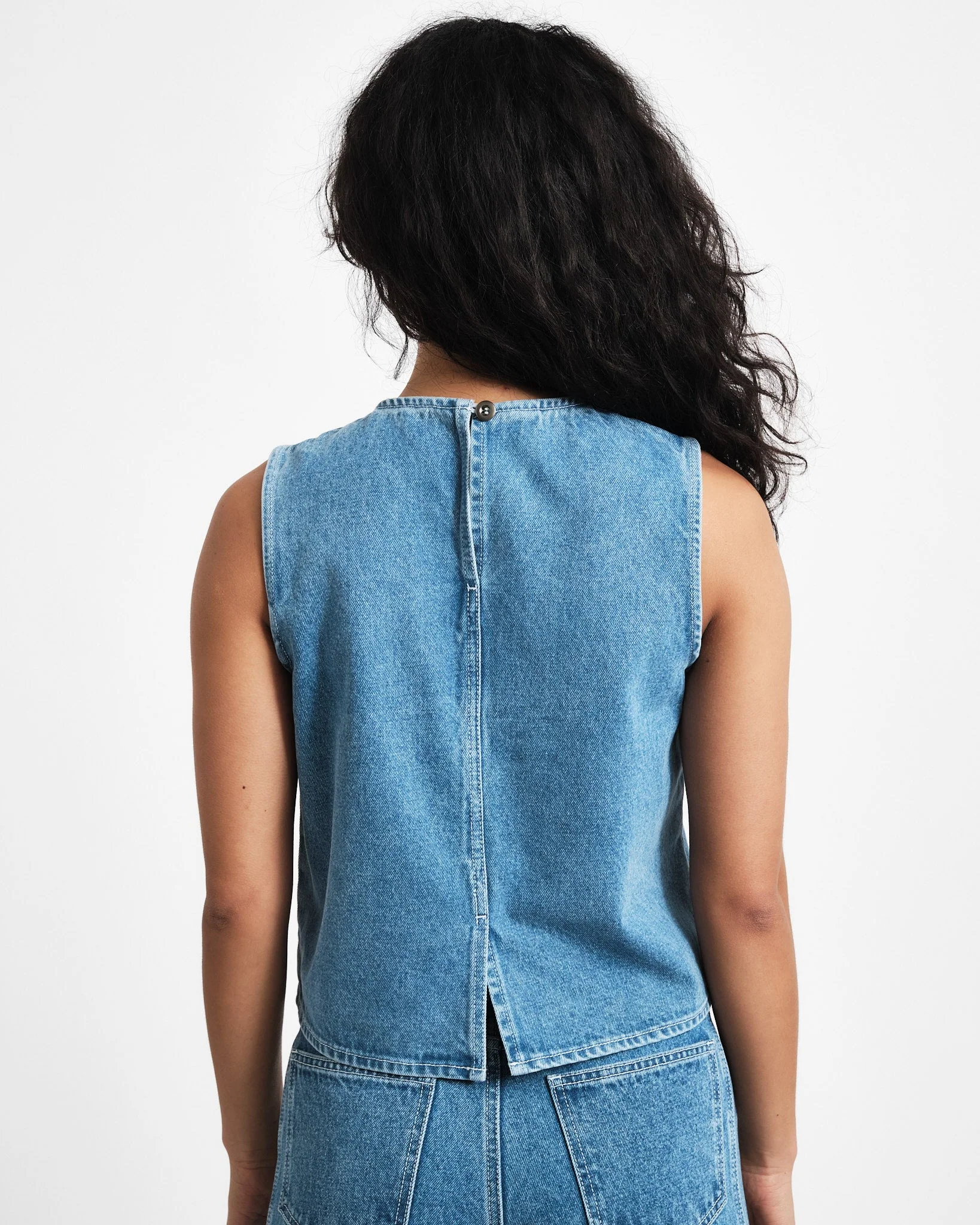TILTIL Denim Ted Top Blue - Image 7