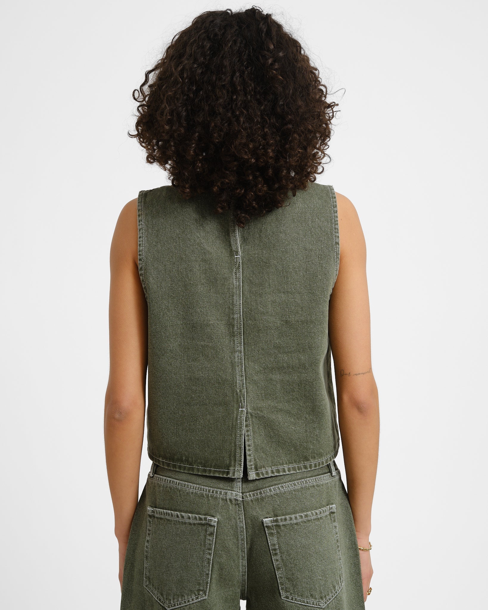 TILTIL Denim Ted Top Green - Image 4