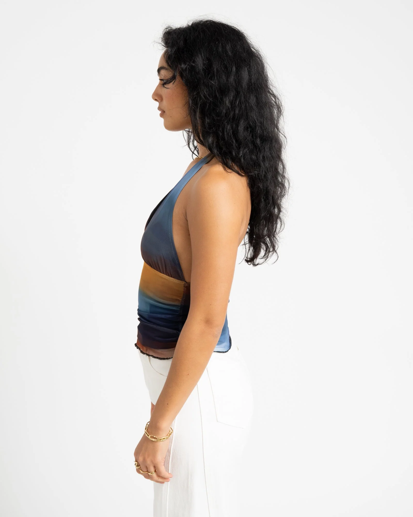 TILTIL Dina Mesh Top Sunset - Image 5