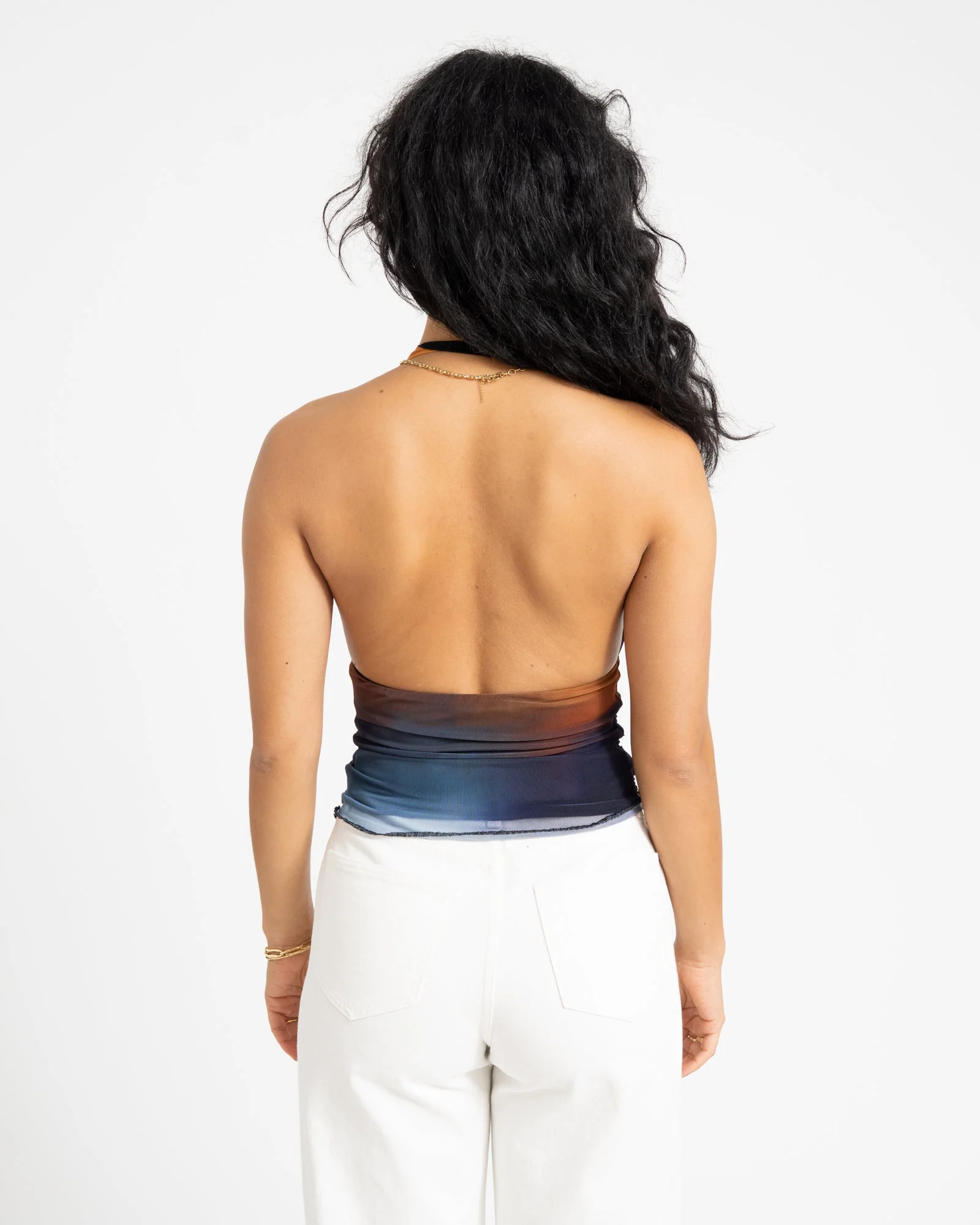 TILTIL Dina Mesh Top Sunset - Image 6
