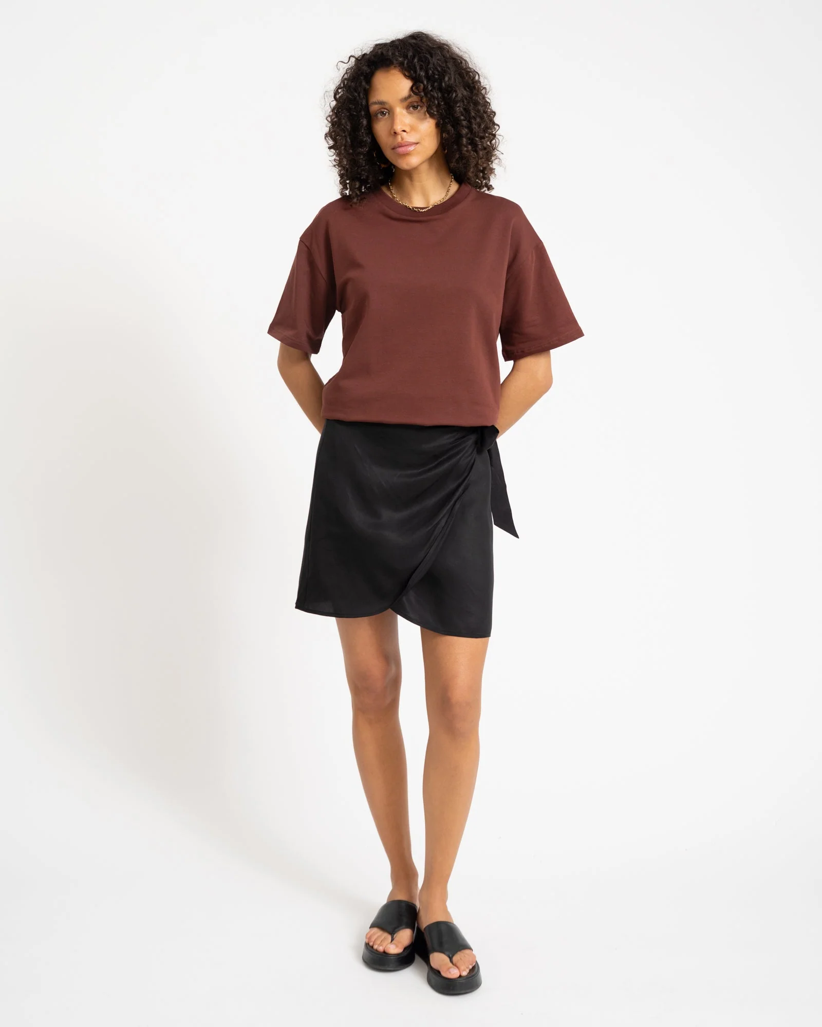TILTIL Elin Skirt Tencel Black - Image 4