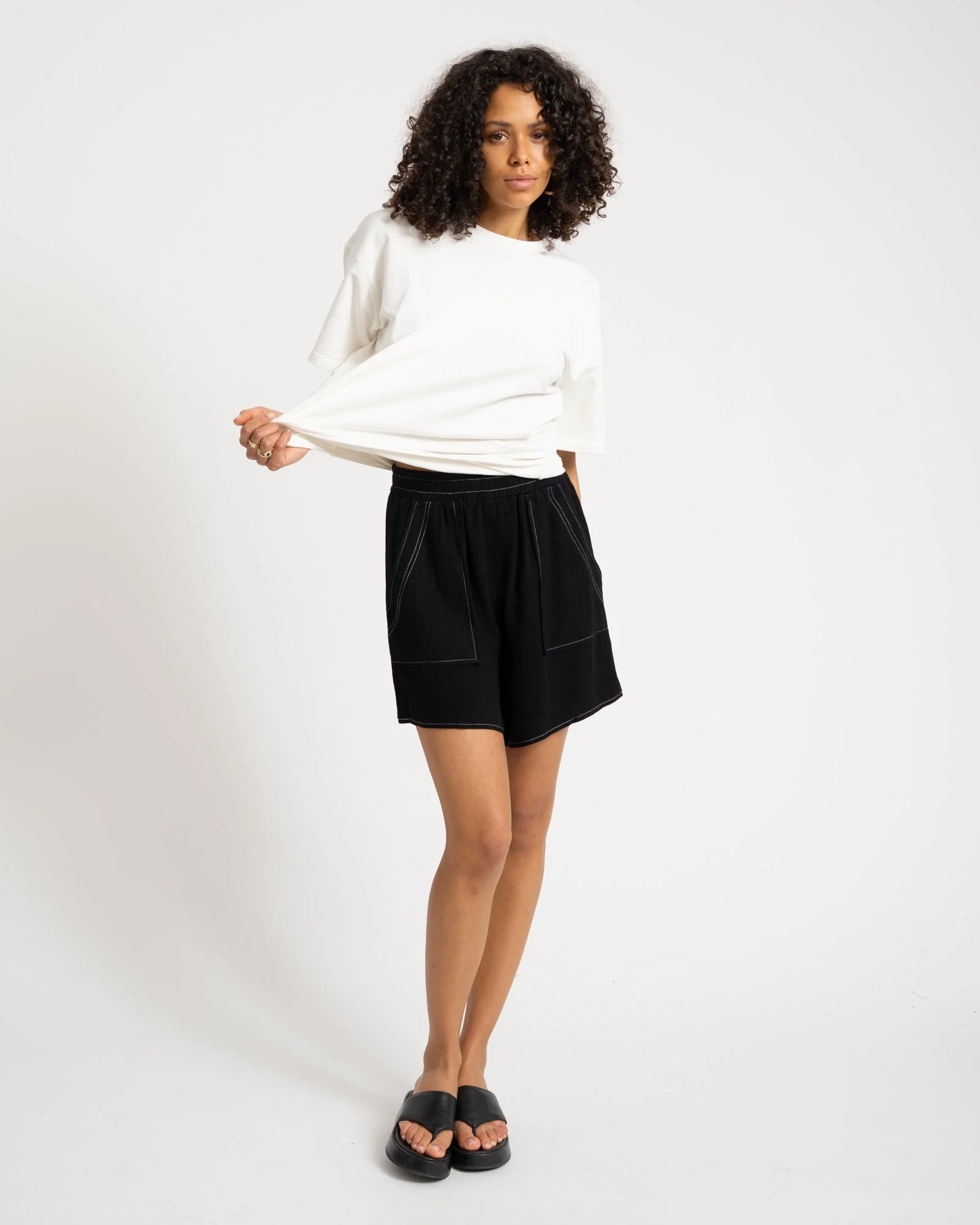 TILTIL Elli Short Melange Black - Image 2