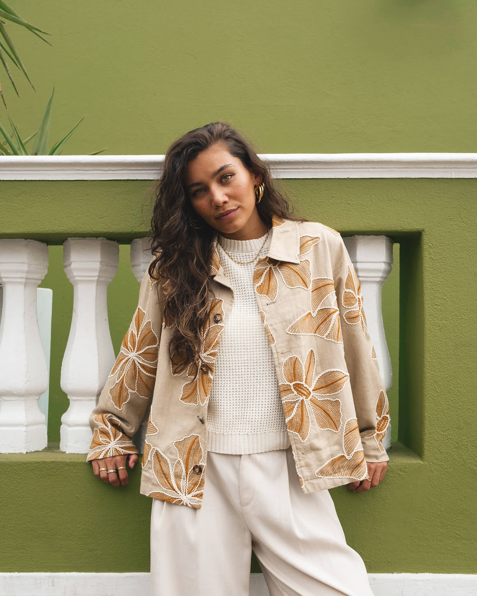 TILTIL Embroidered Zala Jacket Sand - Image 2