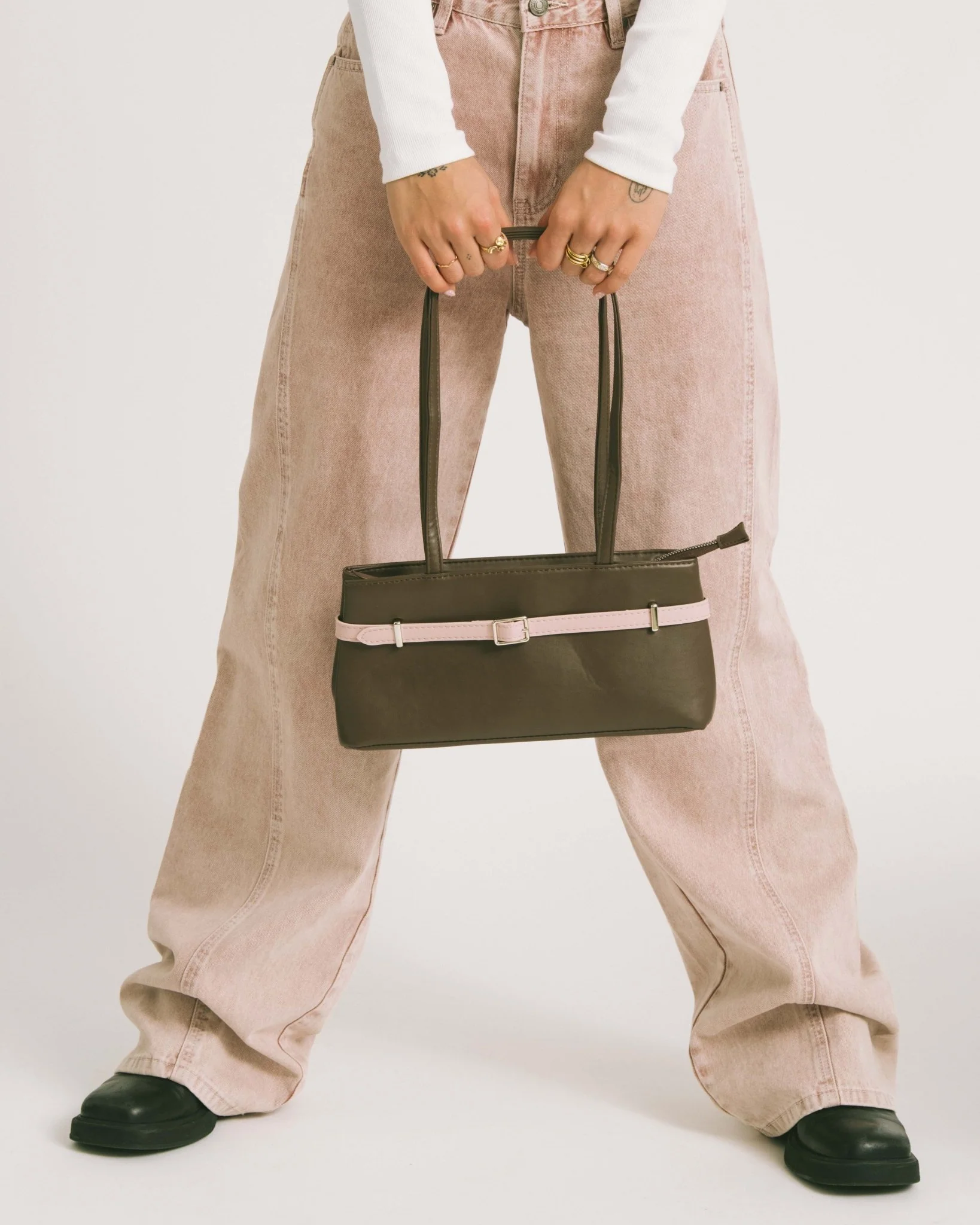 TILTIL Eve Belted Bag Brown