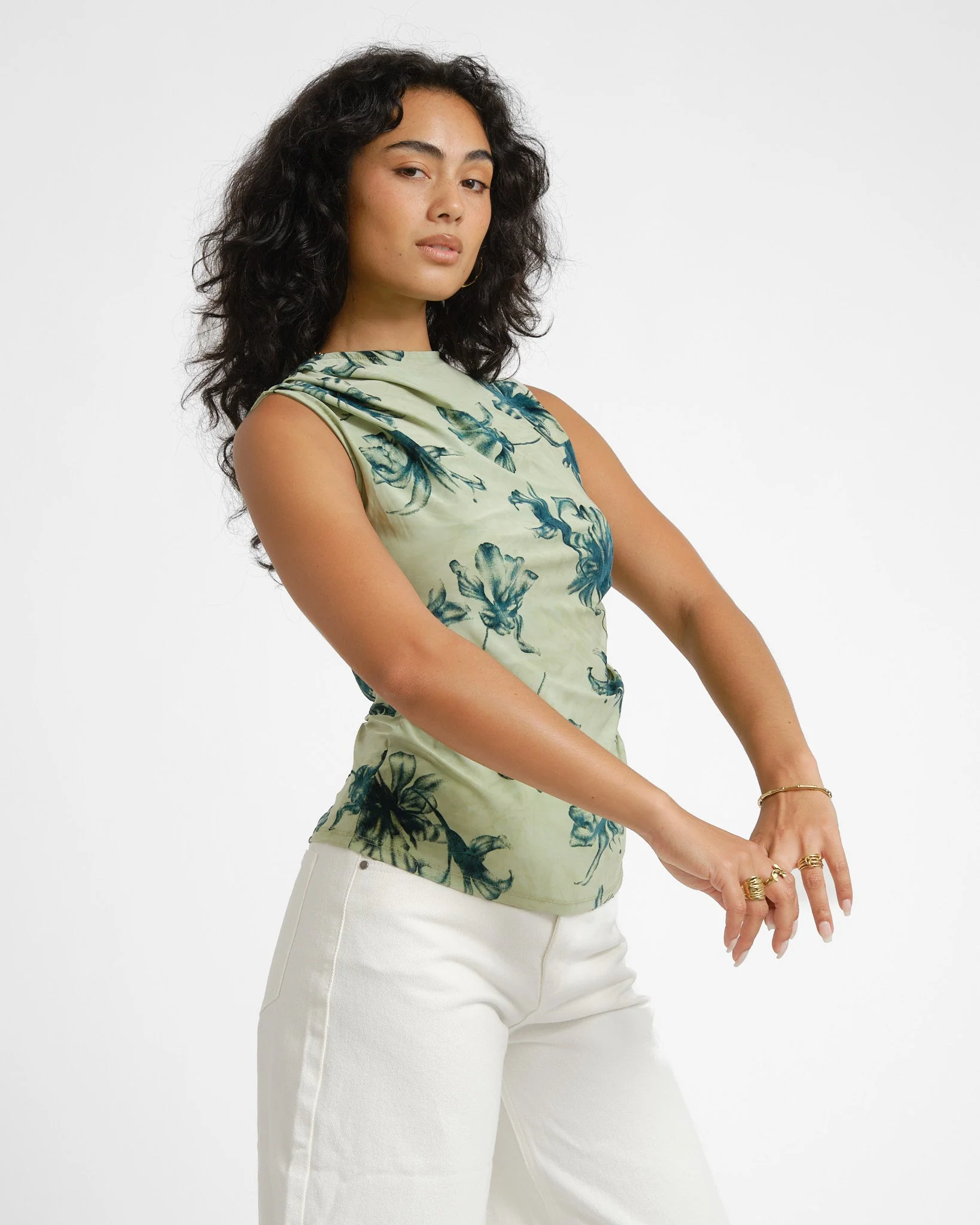 TILTIL Floral Caia Light Green - Image 6