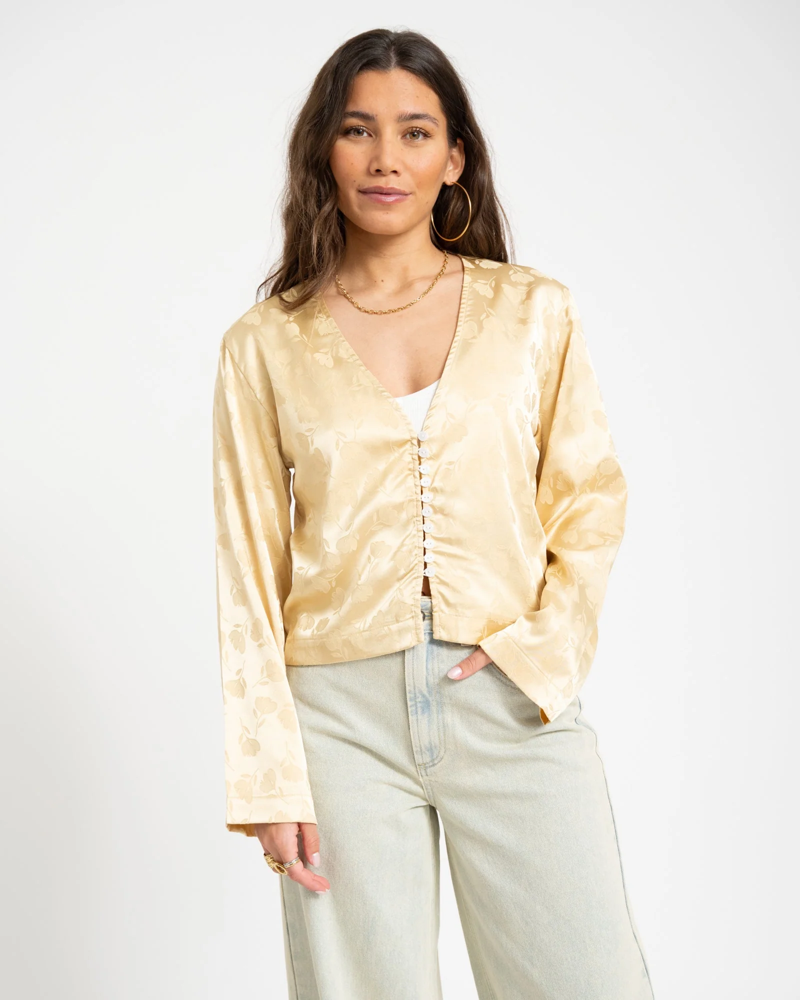 TILTIL Floral Gaia Blouse Butter Yellow - Image 2