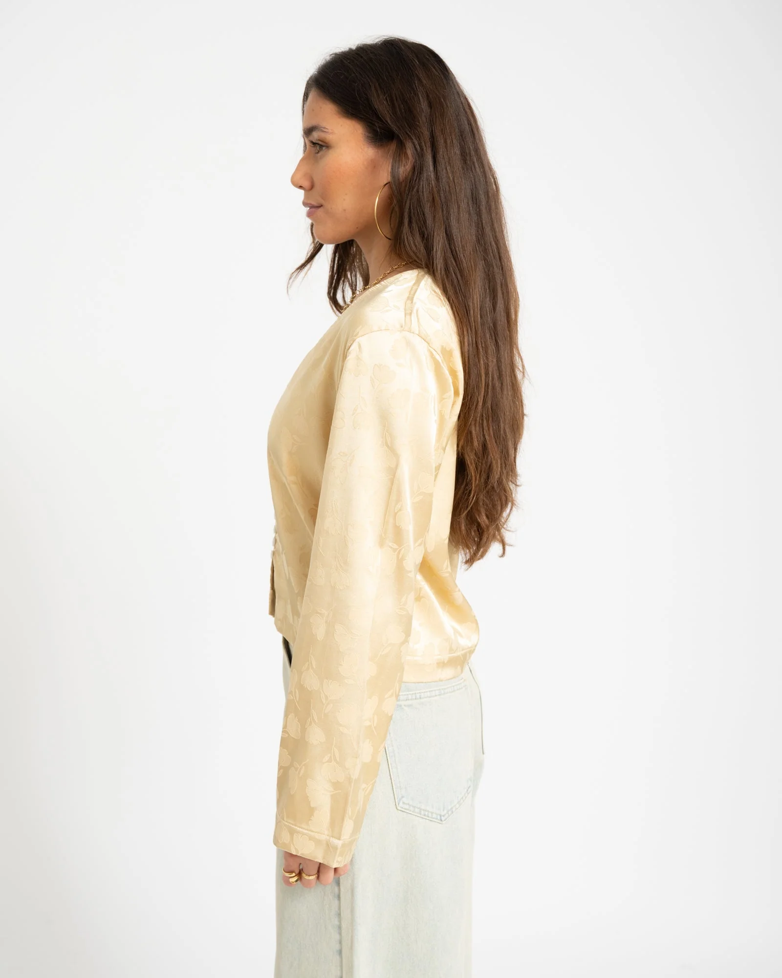 TILTIL Floral Gaia Blouse Butter Yellow - Image 3