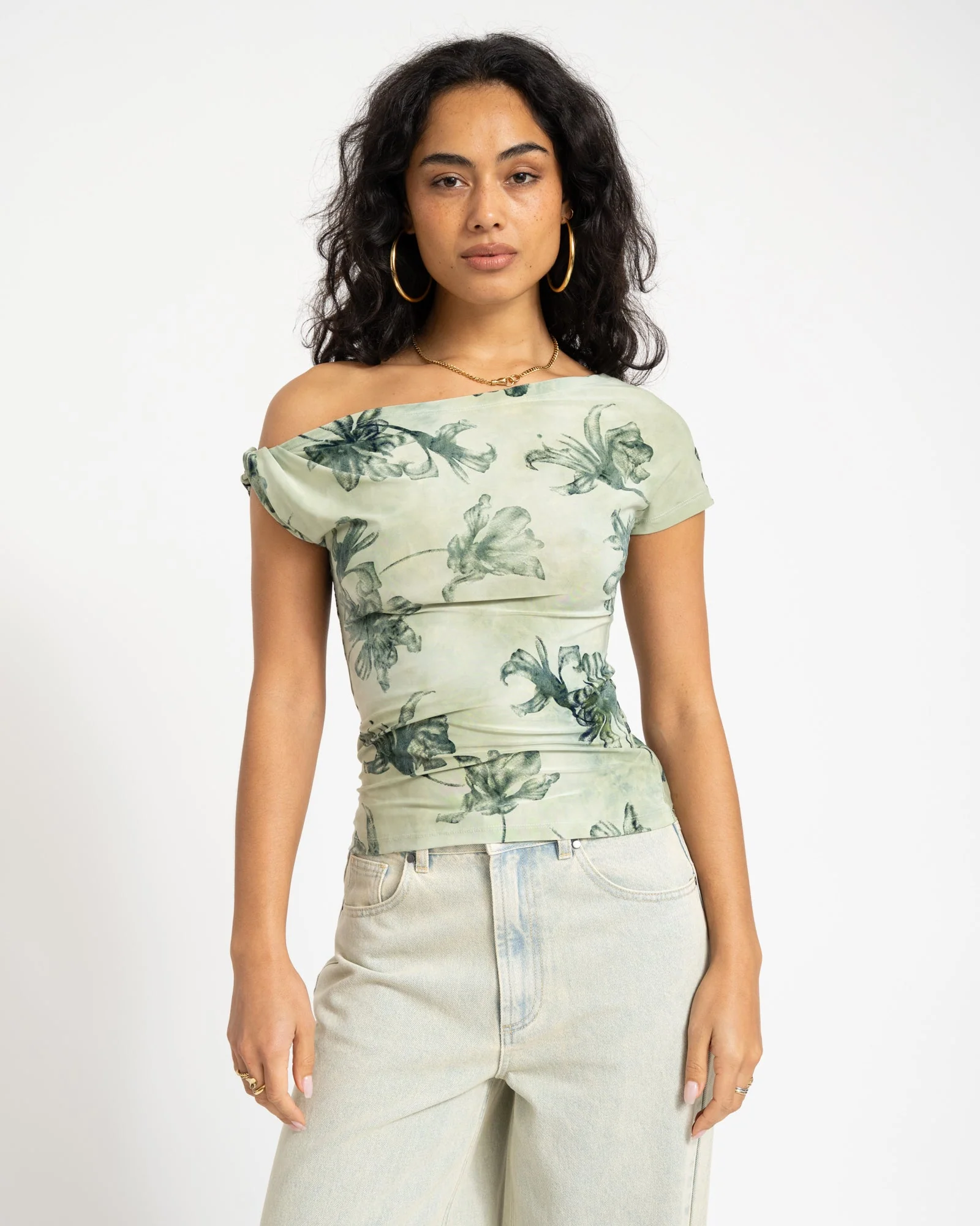 TILTIL Floral Laury Shortsleeve Green - Image 2