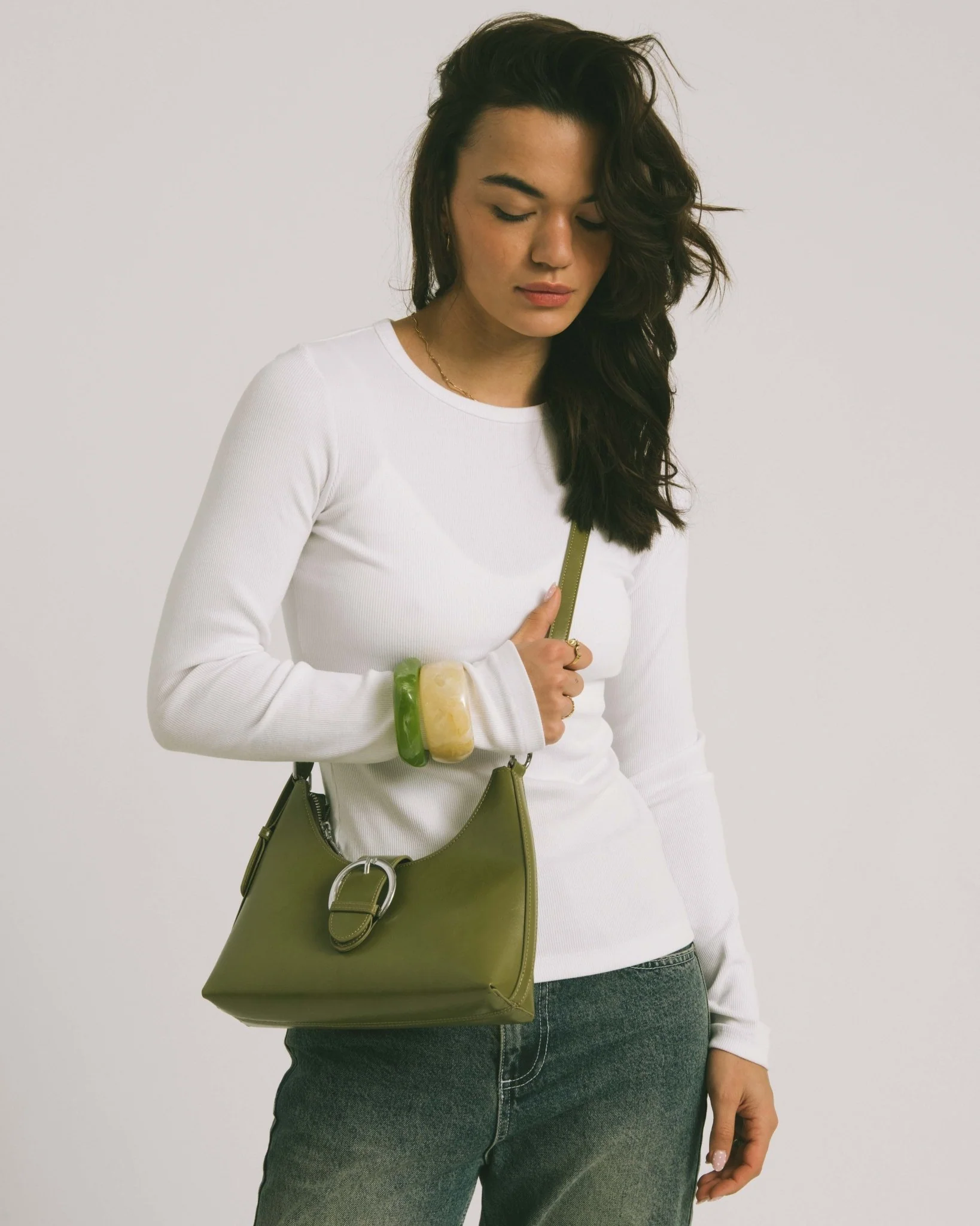 TILTIL Frederique Buckled Bag Olive - Image 2