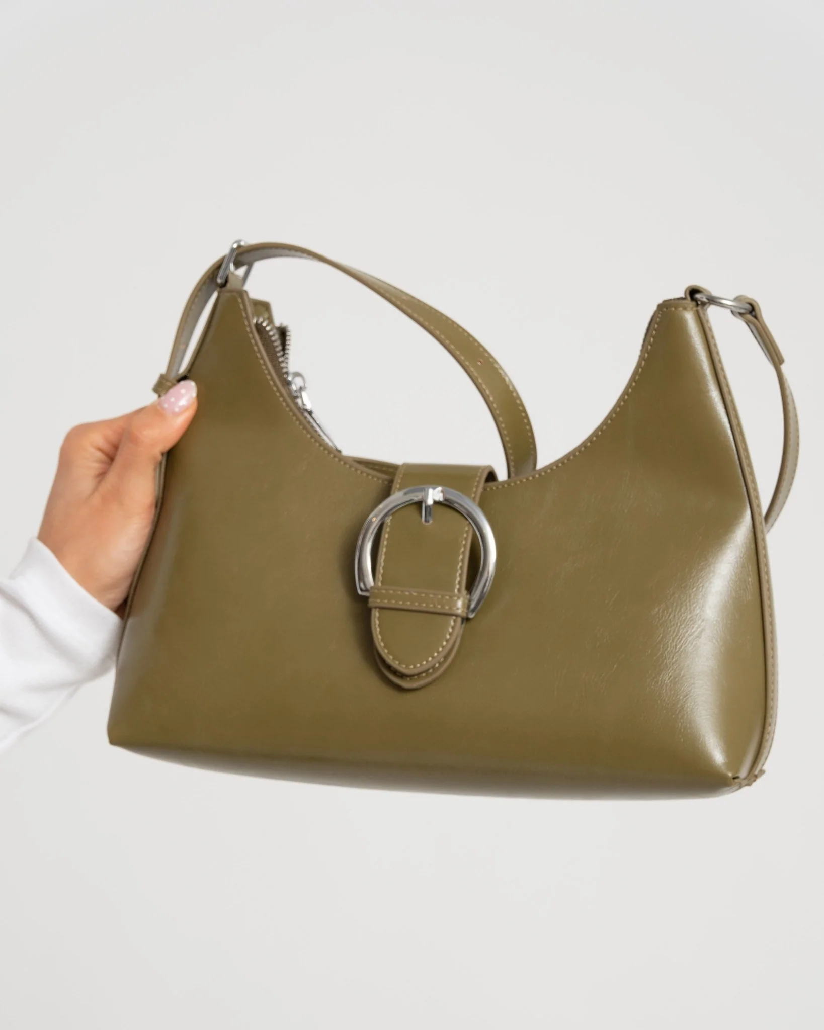 TILTIL Frederique Buckled Bag Olive - Image 4