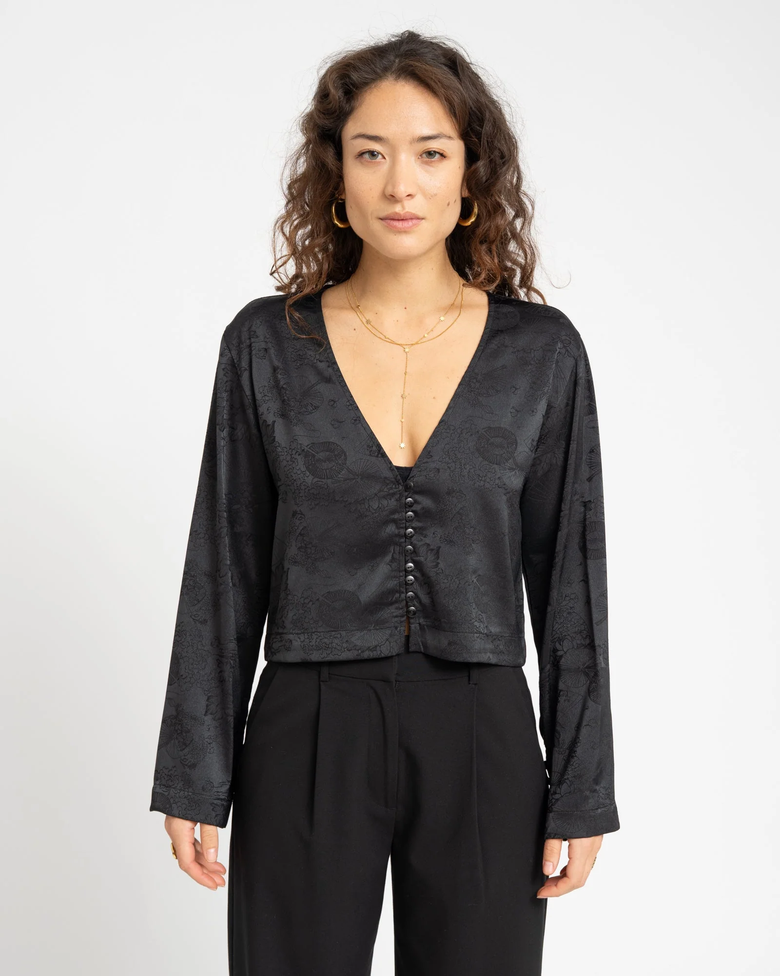 TILTIL Gaia Blouse Black - Image 3
