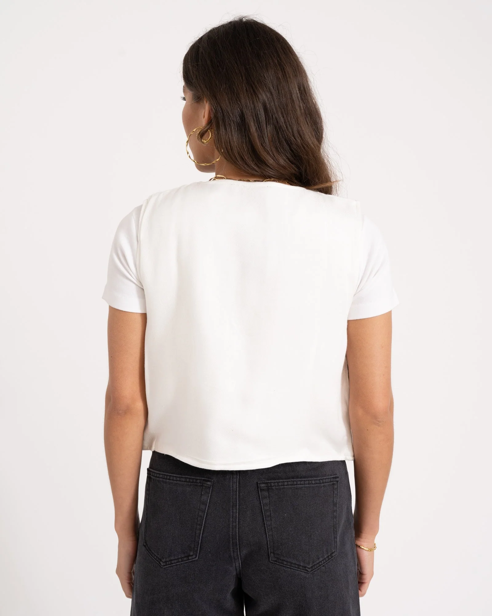 TILTIL Gigi Emboidered Gilet Off-White - Image 4