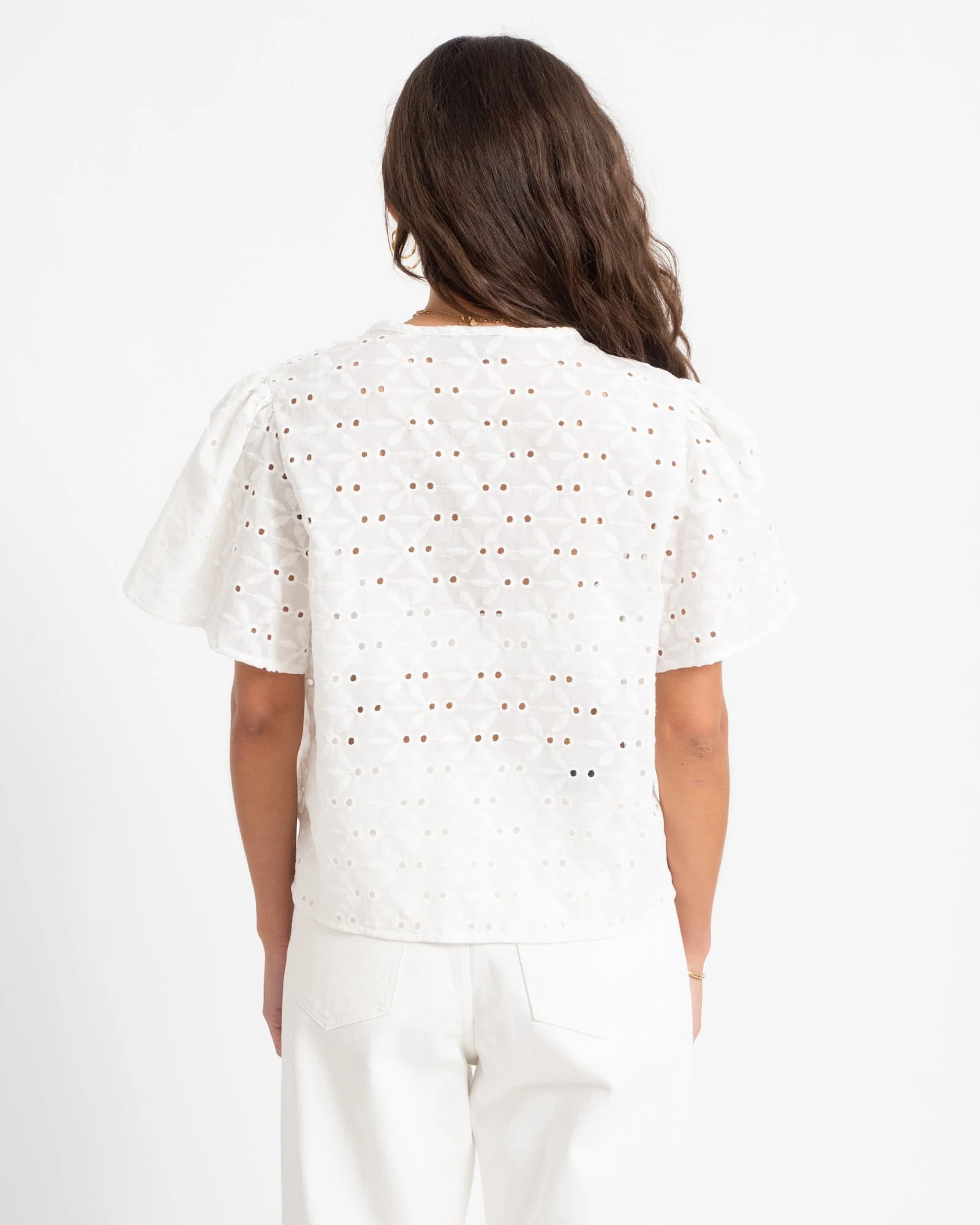 TILTIL Hailey Shortsleeve Blouse White - Image 5