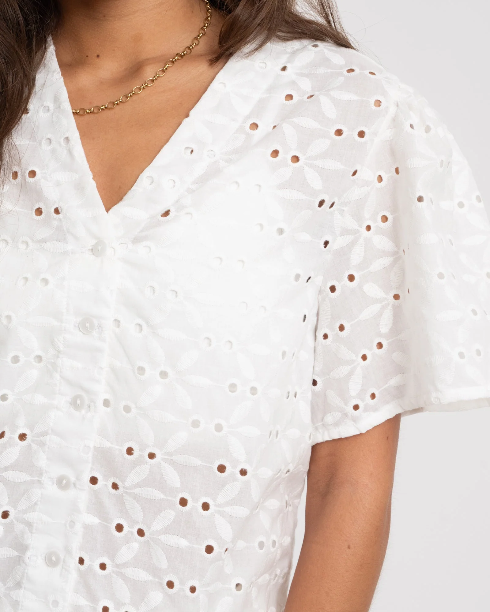 TILTIL Hailey Shortsleeve Blouse White - Image 6