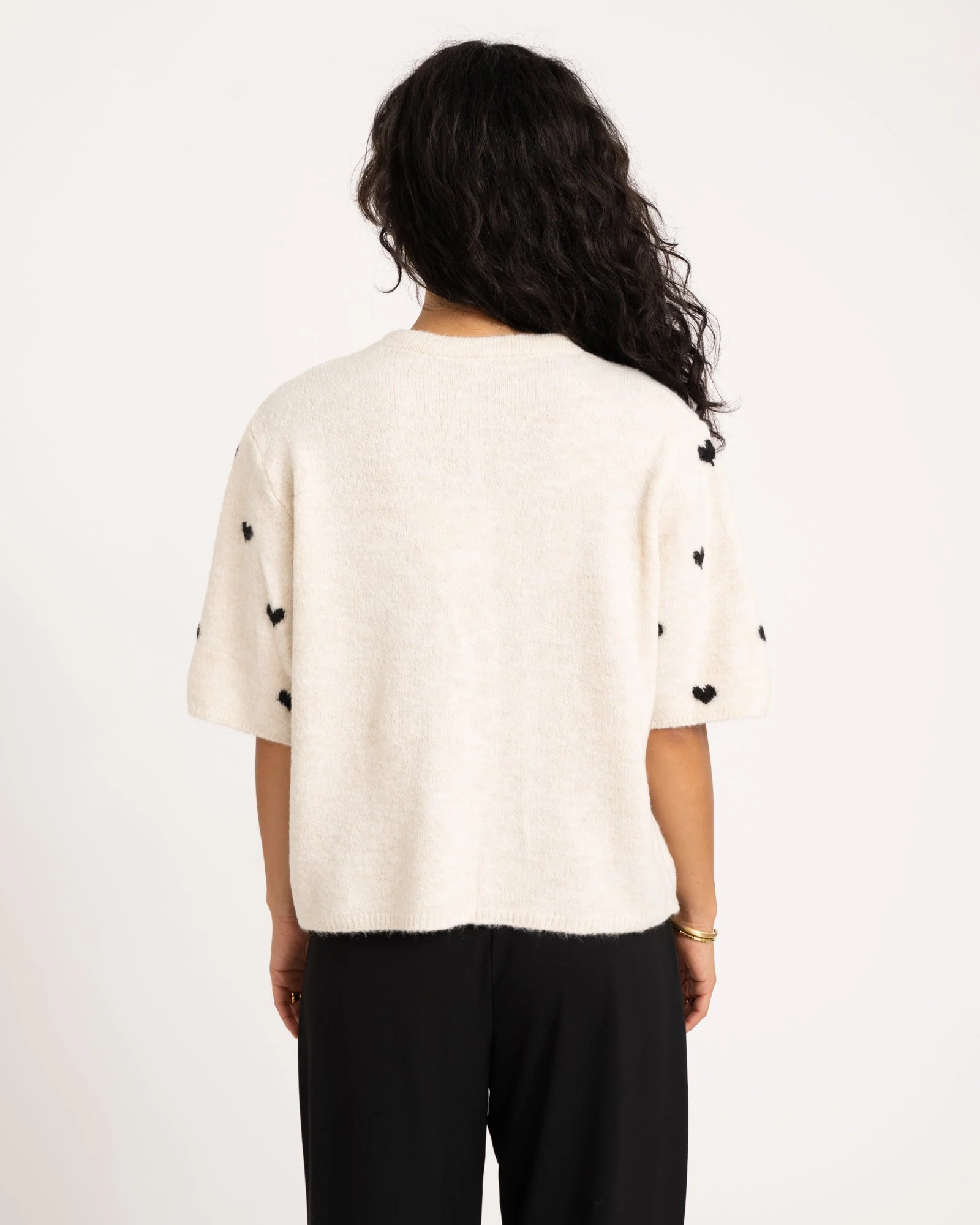 TILTIL Heart Knit Sand One Size - Image 6