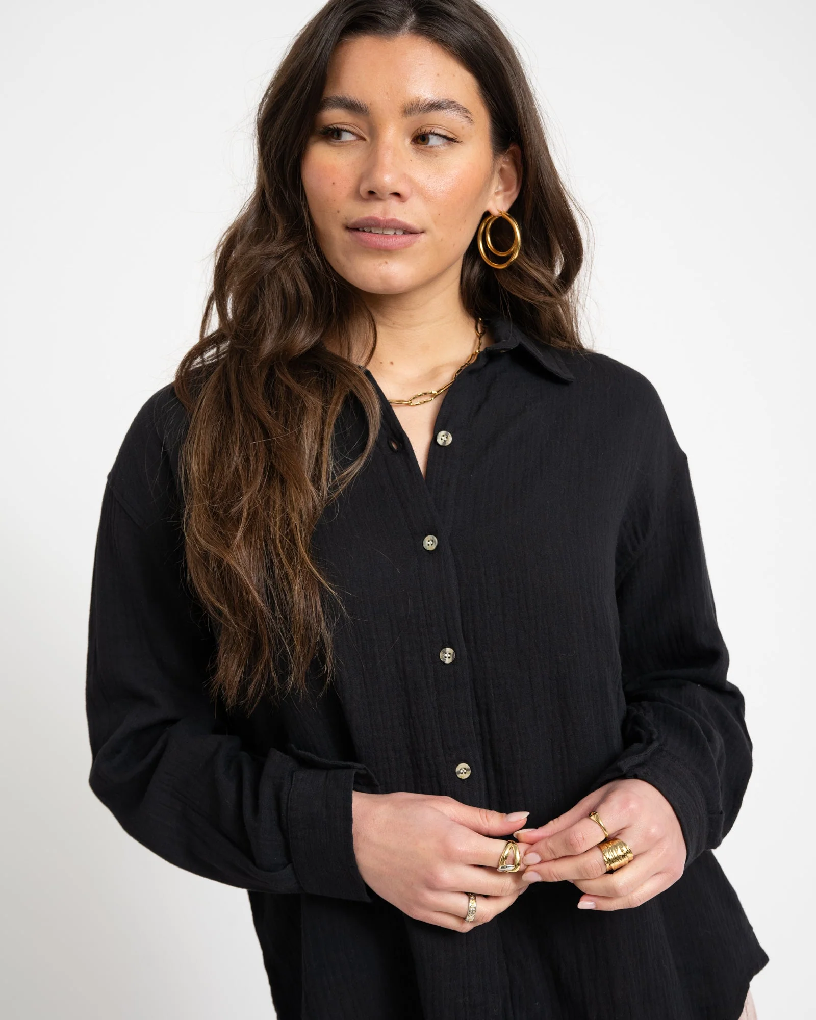 TILTIL Heidi Blouse Black One Size