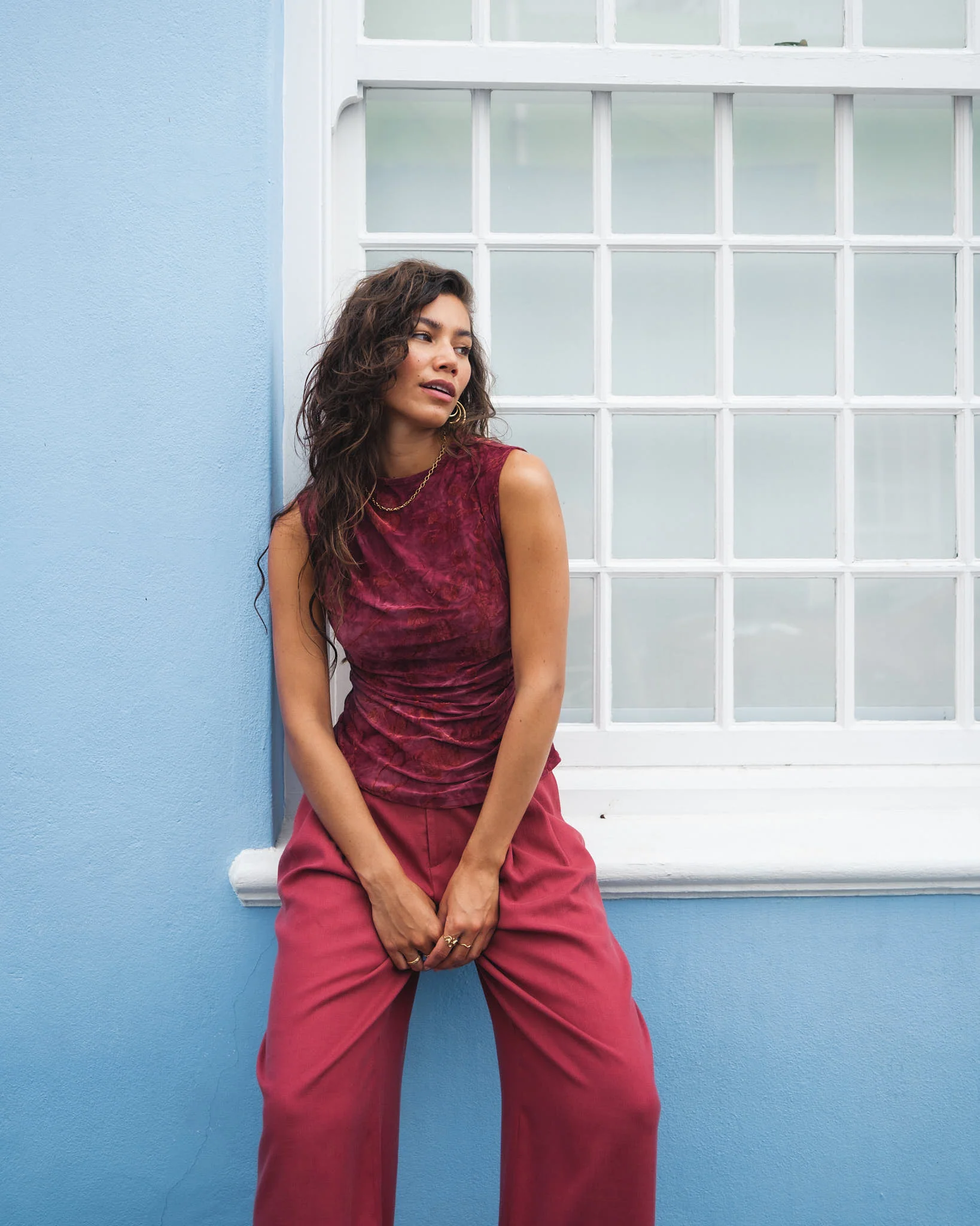 TILTIL Hibiscus Caia Top Red