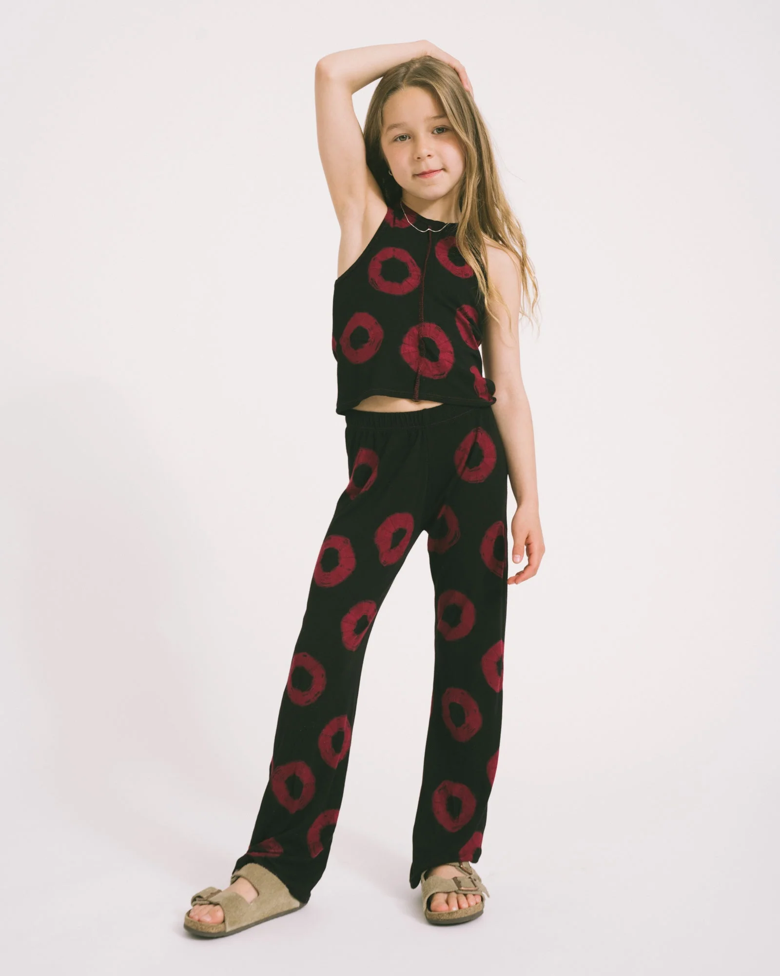 TILTIL Isli Mini Pants Batik Burgundy