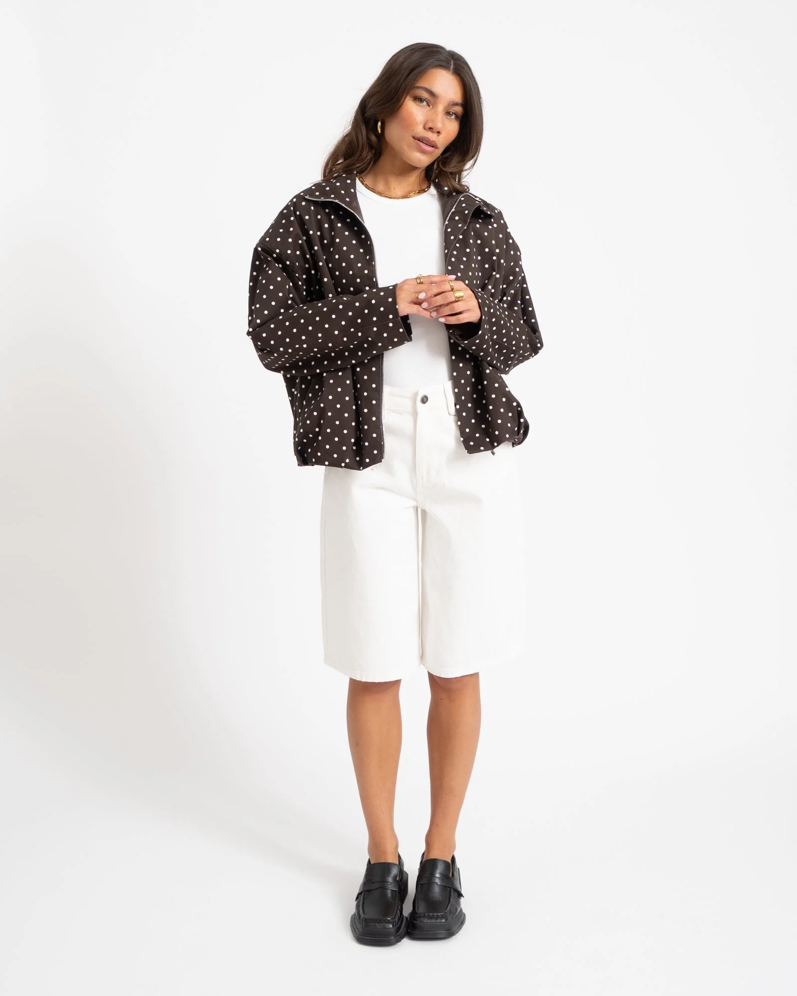 TILTIL Jacket Zoe Polkadot Brown - Image 2