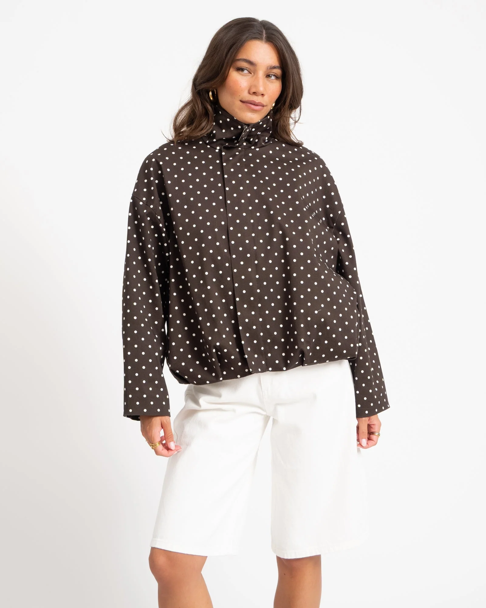 TILTIL Jacket Zoe Polkadot Brown - Image 3