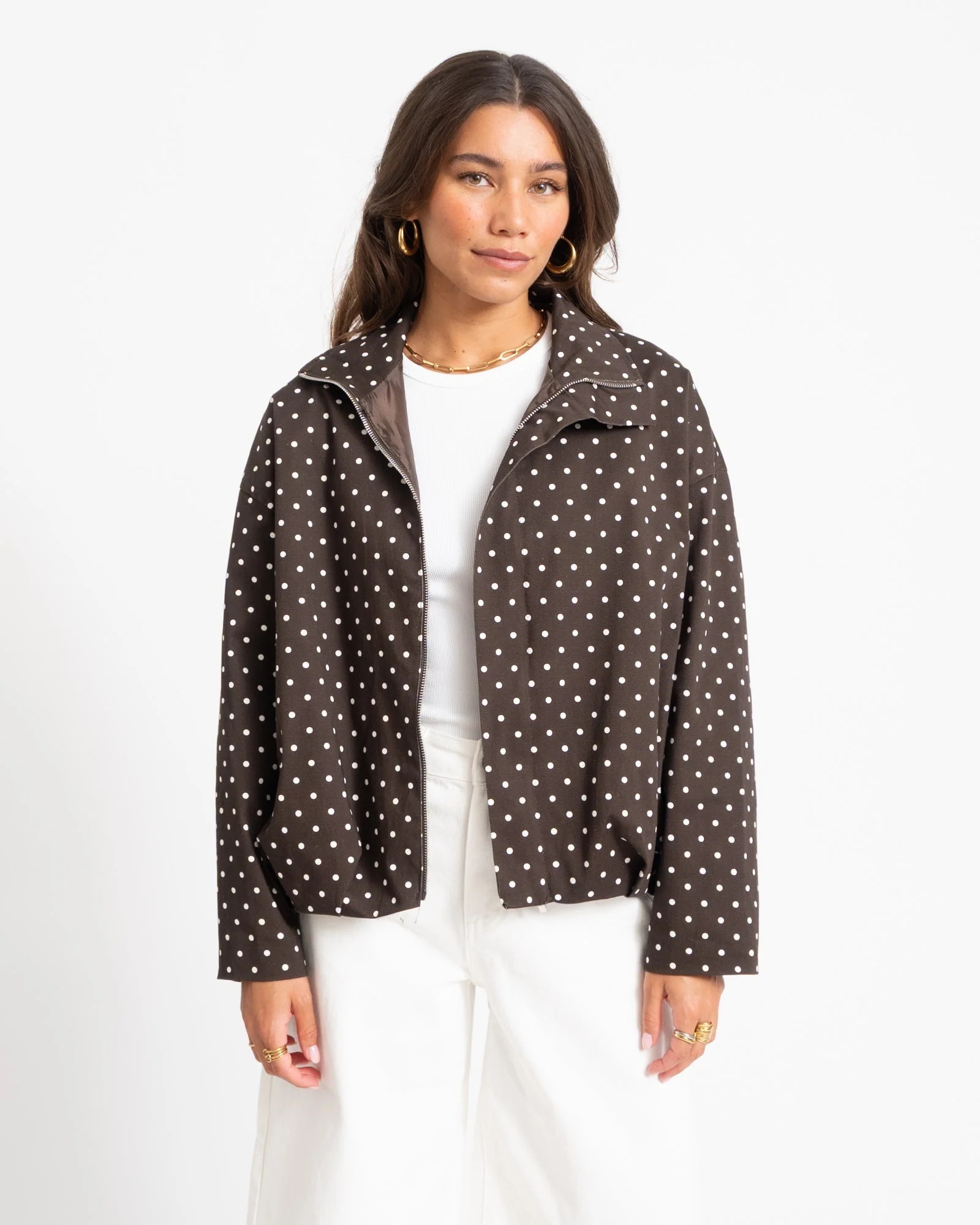TILTIL Jacket Zoe Polkadot Brown - Image 4