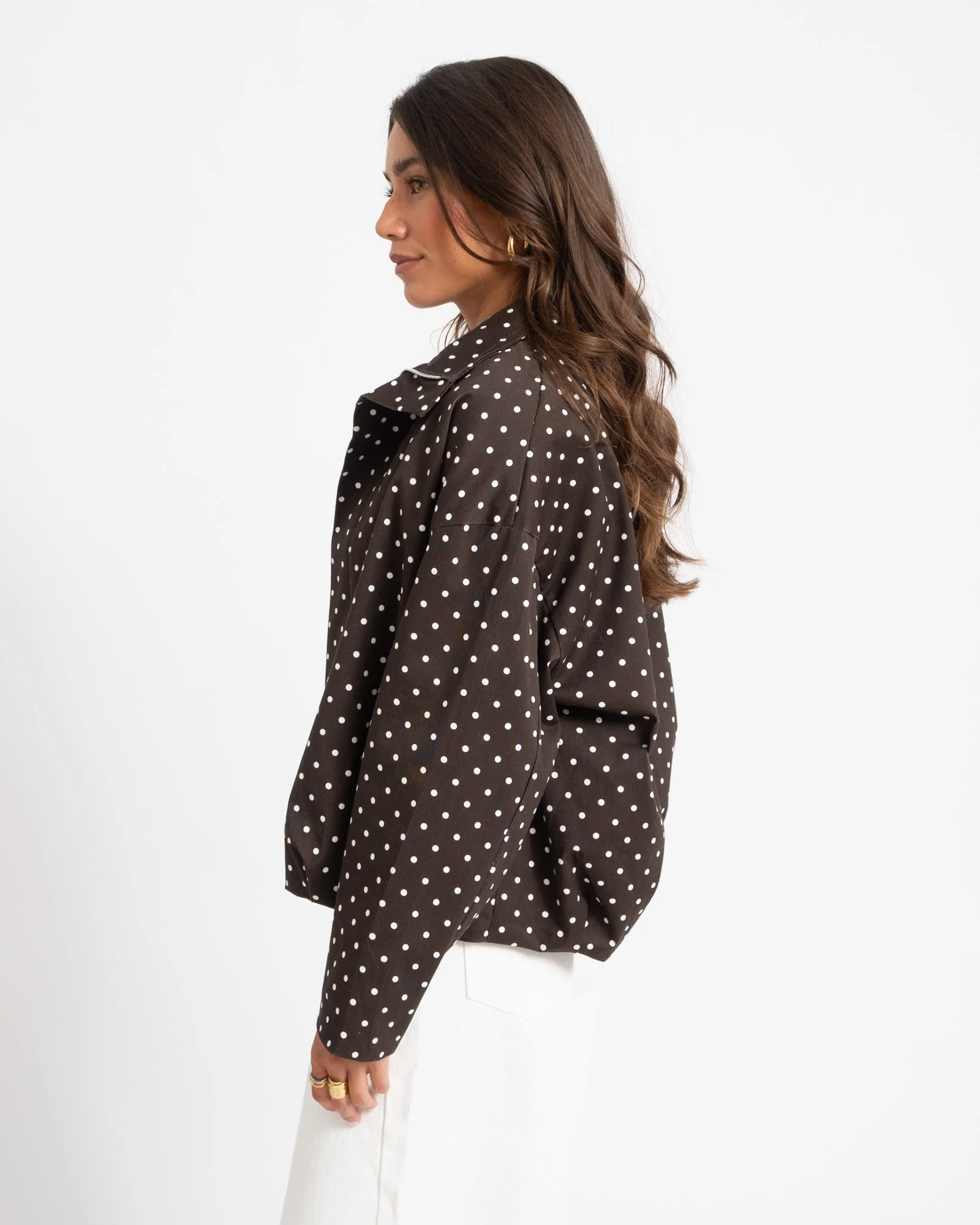 TILTIL Jacket Zoe Polkadot Brown - Image 5