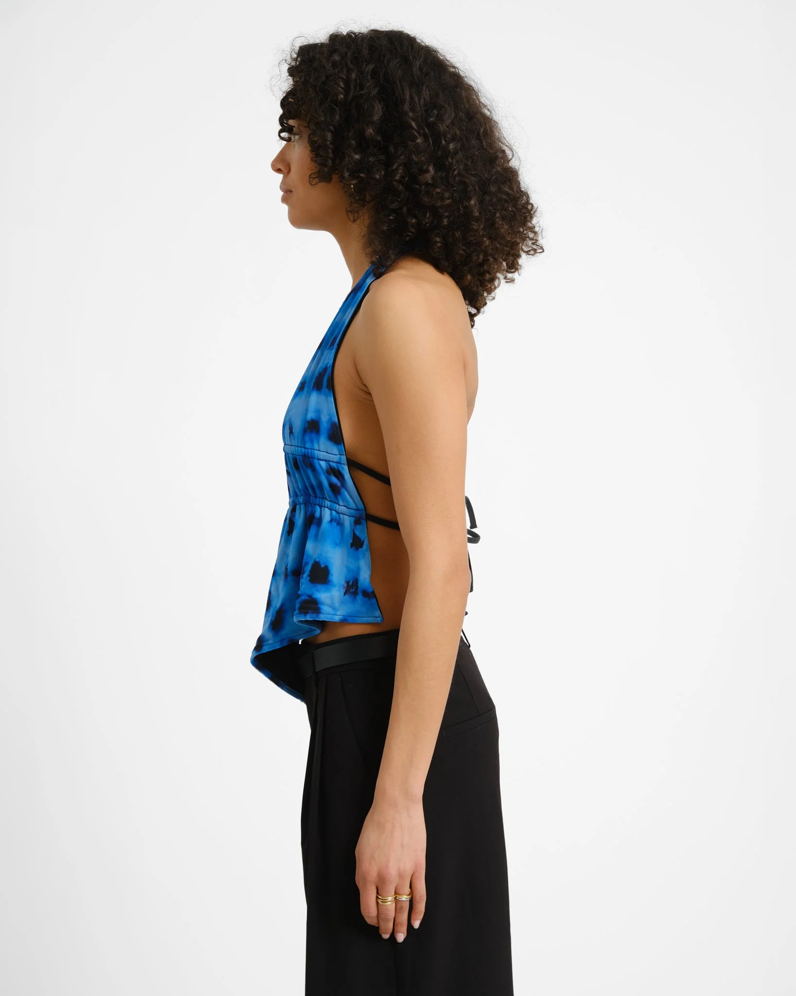TILTIL Jenna Open Back Top Blue - Image 7