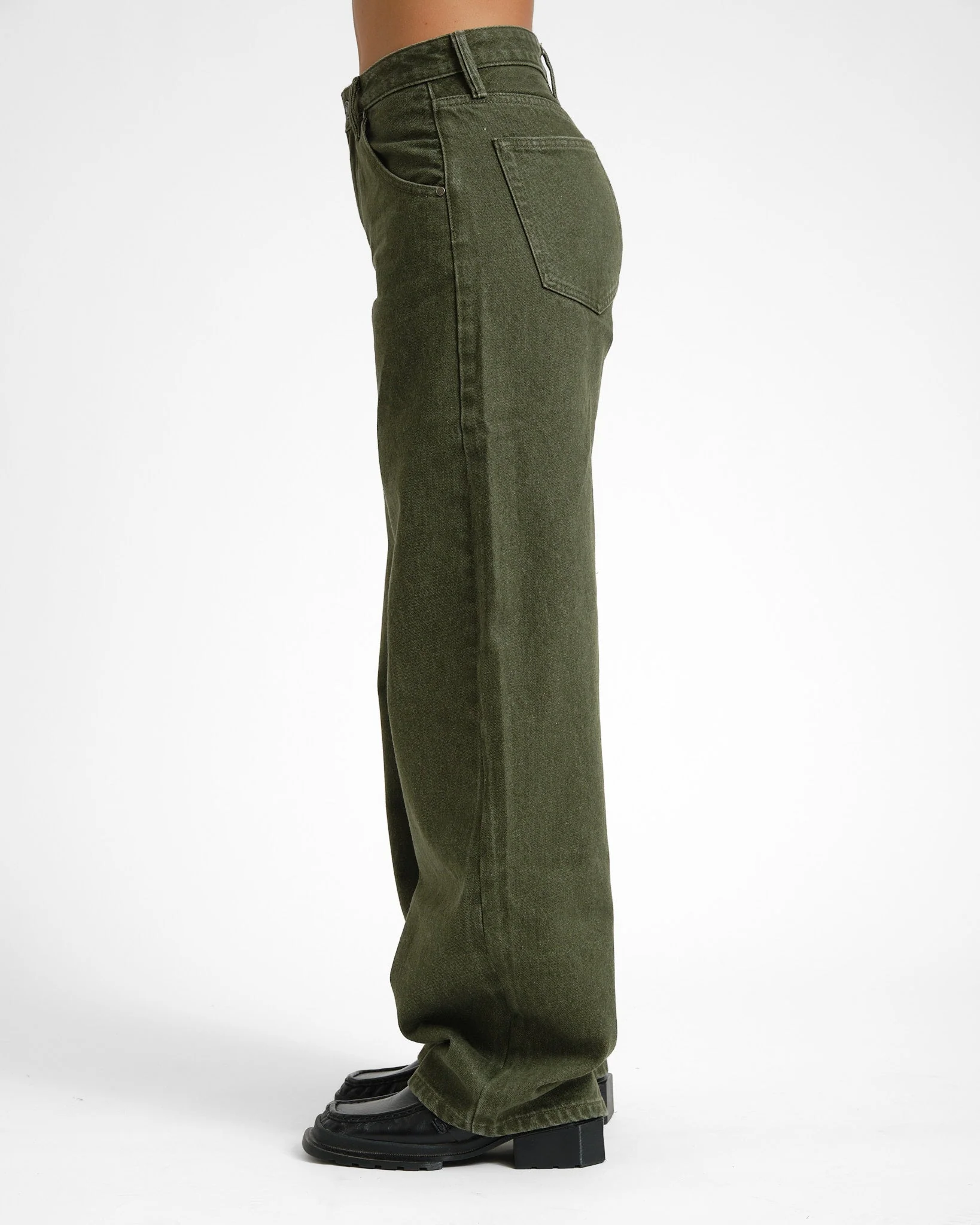 TILTIL Joa Barrel Jeans Donkergroen - Image 4