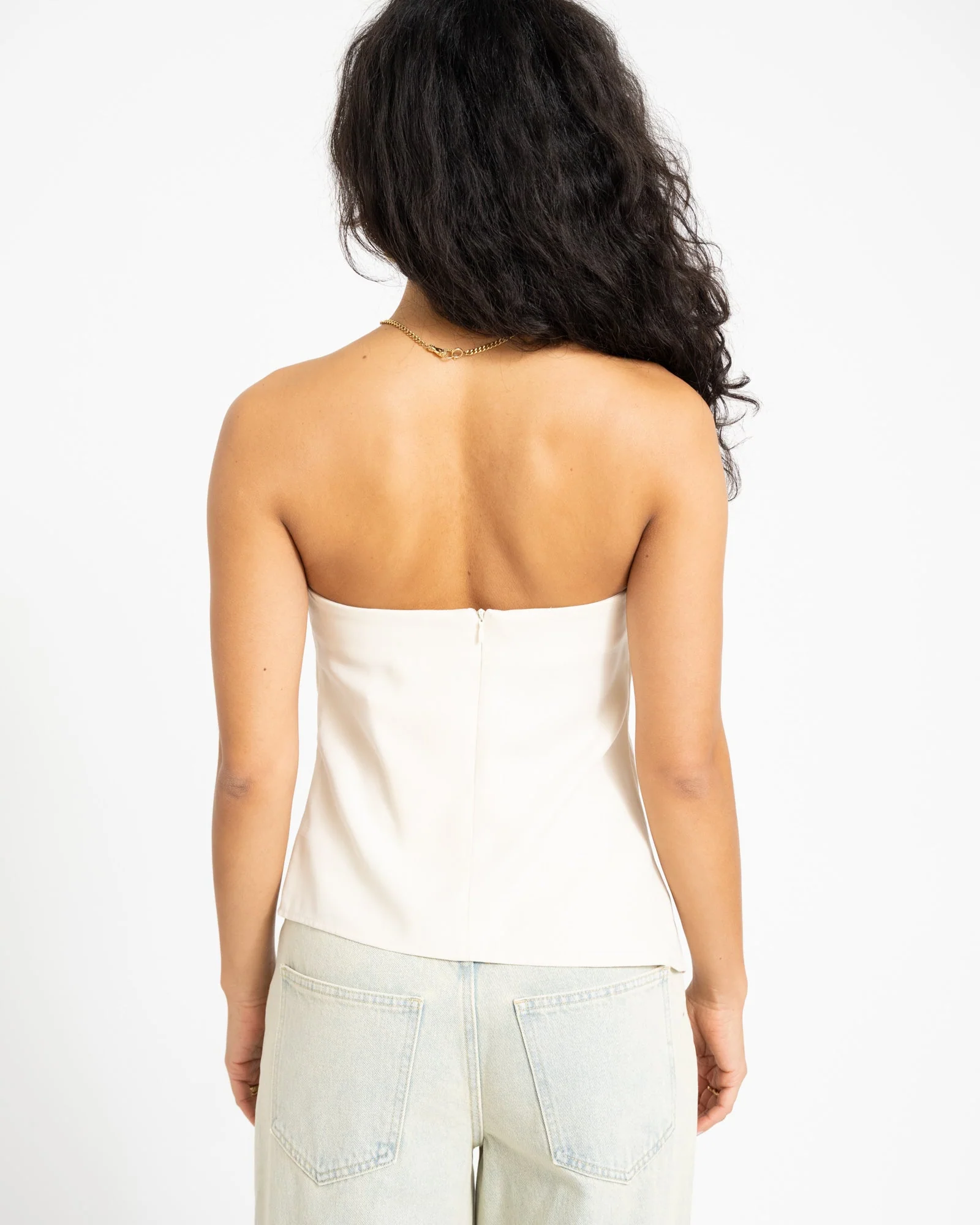 TILTIL Jule Strapless Top Offwhite - Image 8