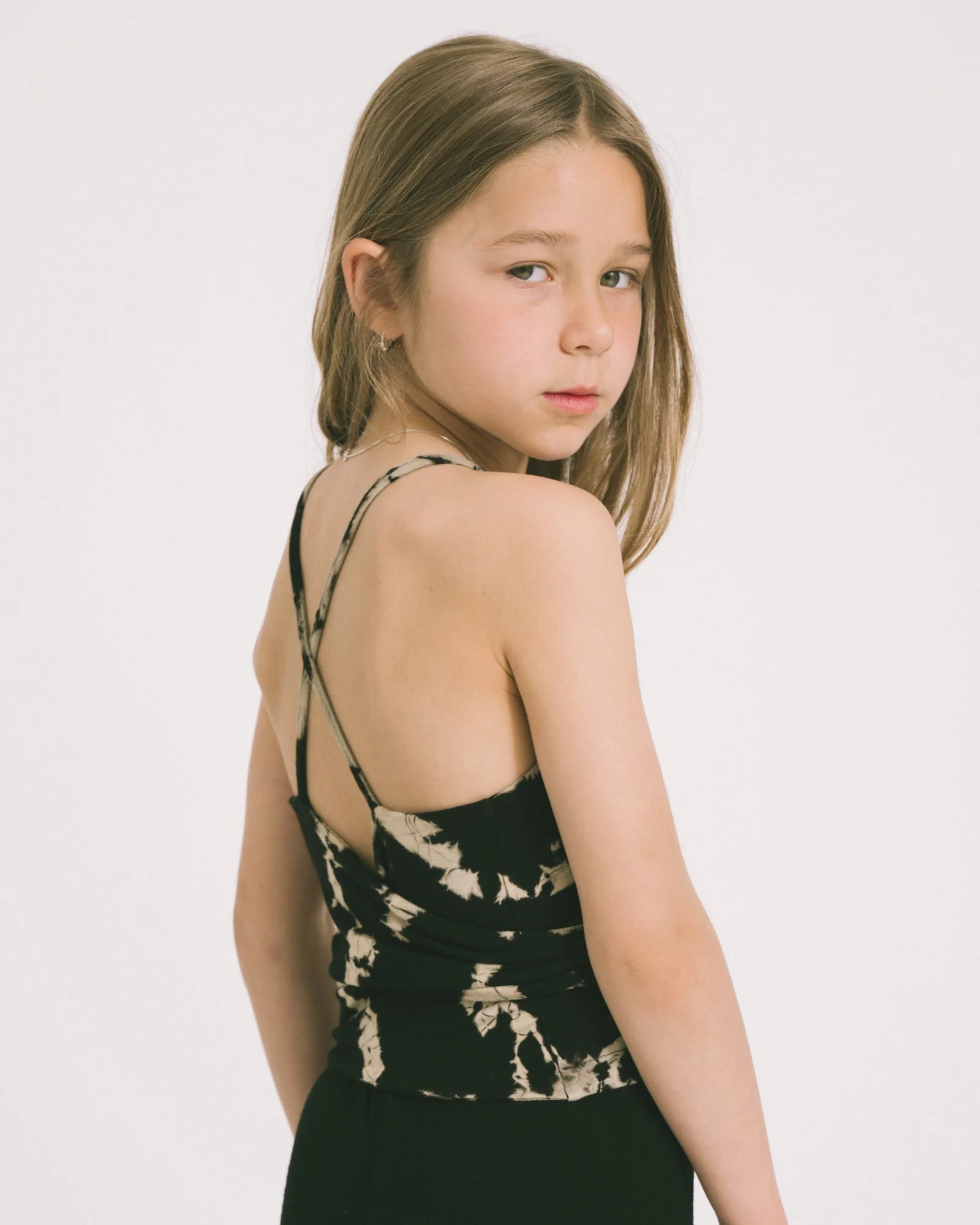 TILTIL Kiki Tie Dye Top Black Mini