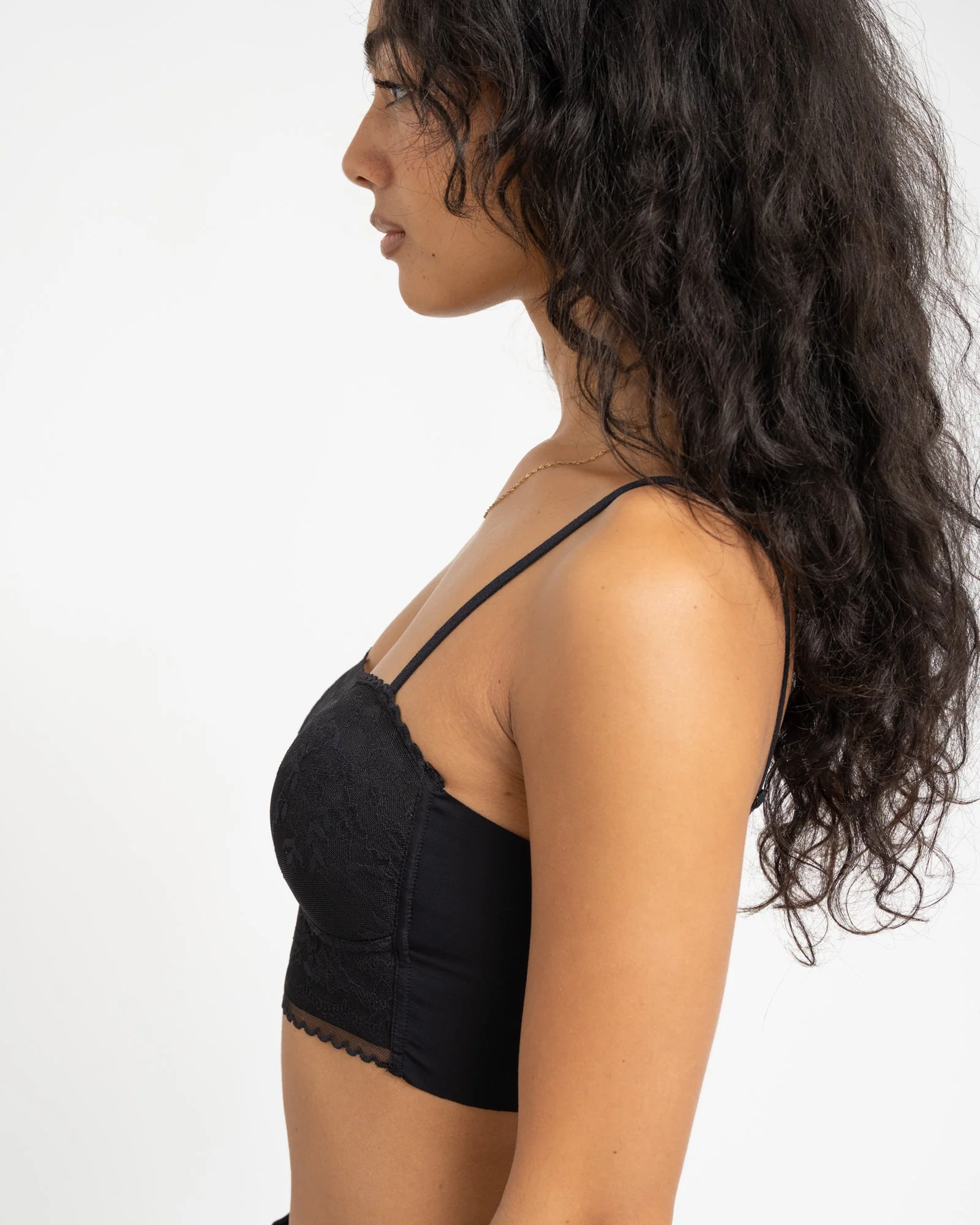 TILTIL Lace Bandeau Bralette Zwart One Size - Image 4