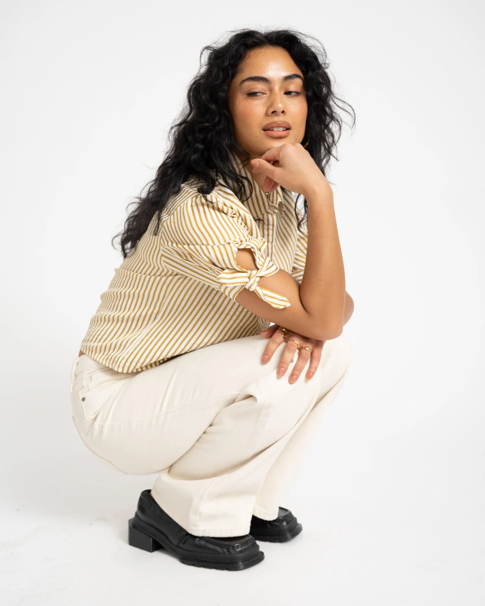 TILTIL Layla Shortsleeve Blouse Goud