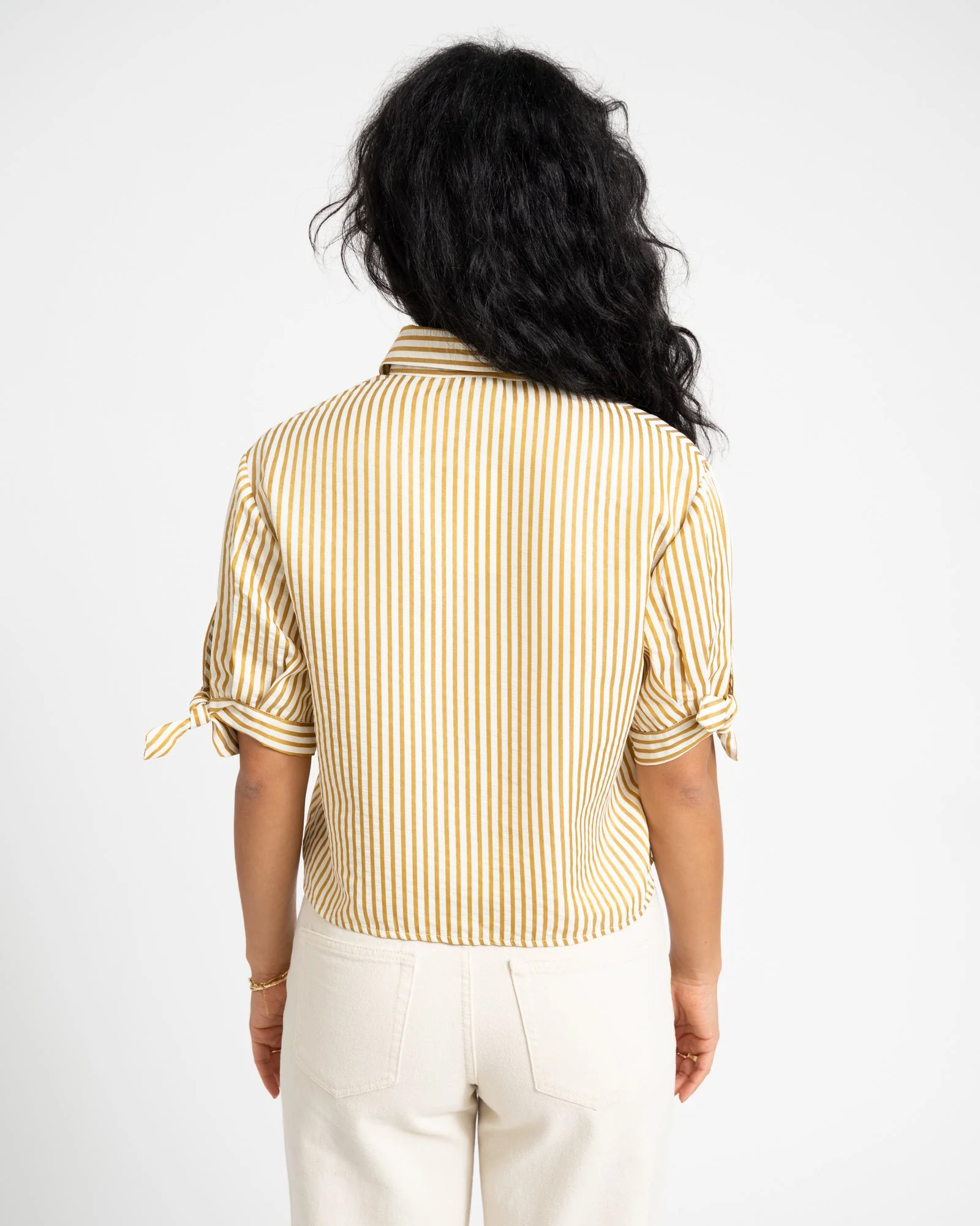 TILTIL Layla Shortsleeve Blouse Goud - Image 5