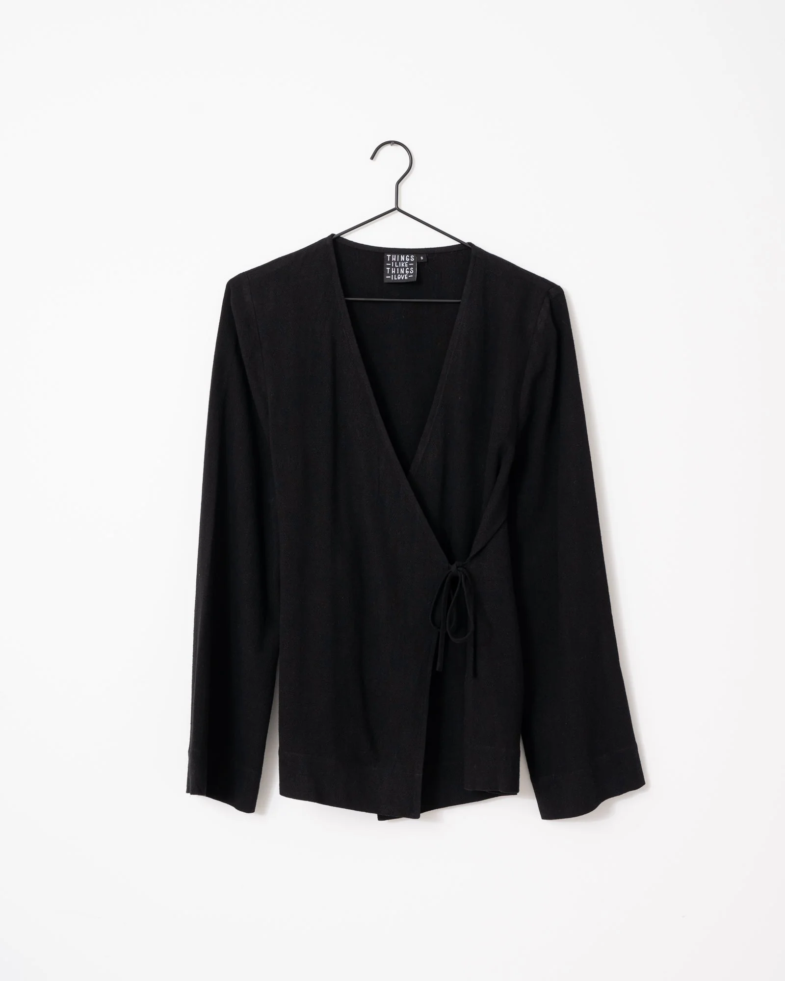 TILTIL Lily Kimono Linen Black - Image 7