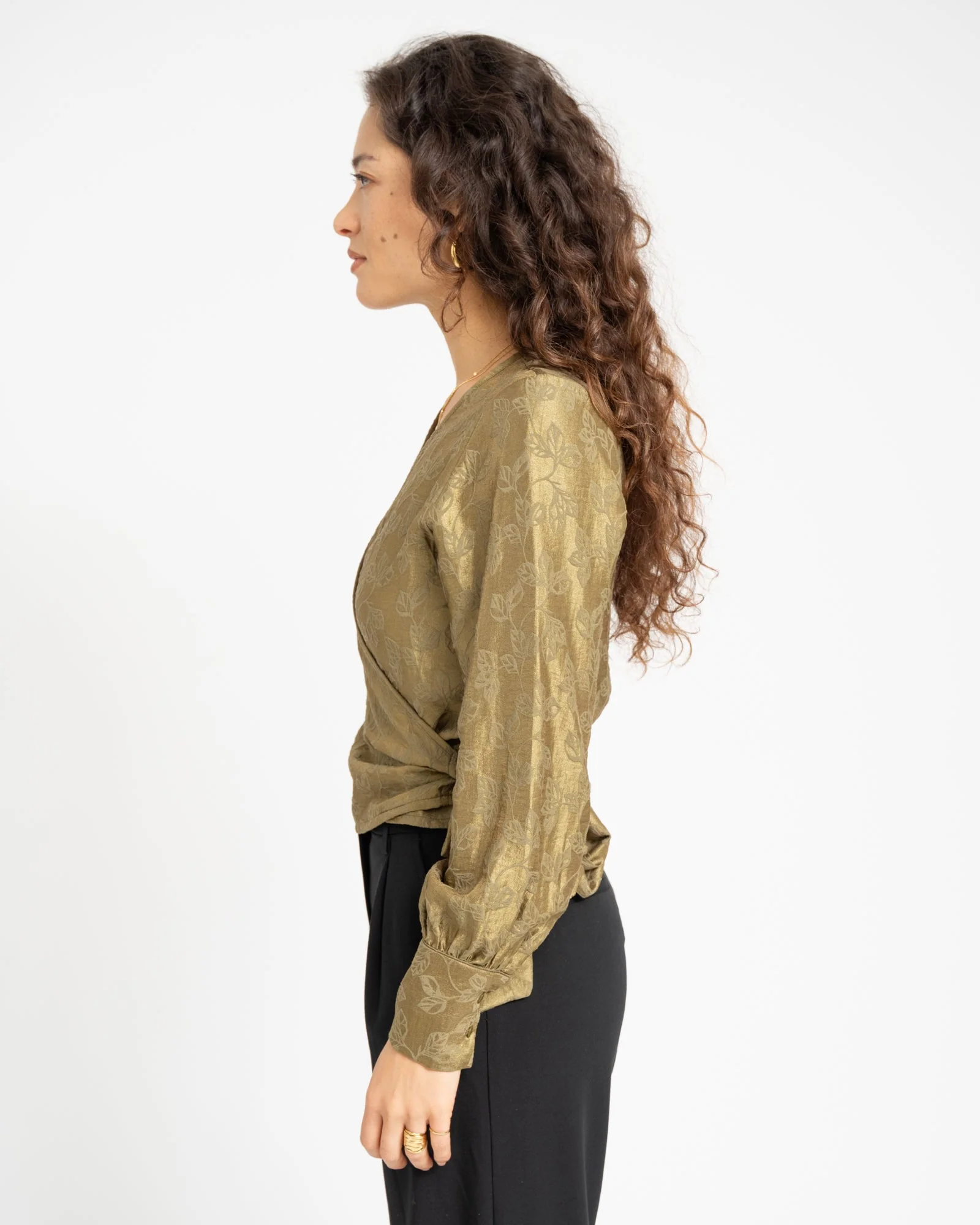TILTIL Linde Blouse Olive - Image 3