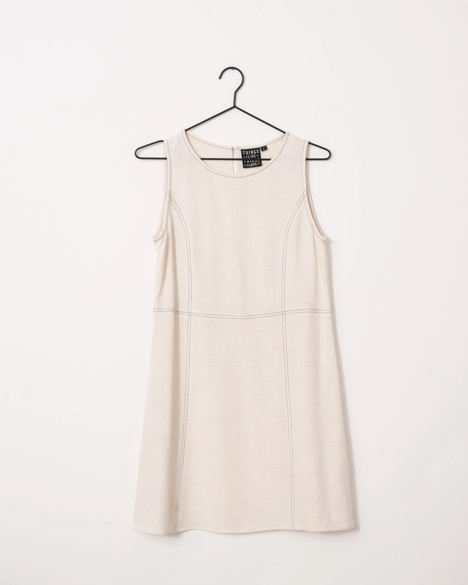 TILTIL Lizzy Dress Linen Beige - Image 7