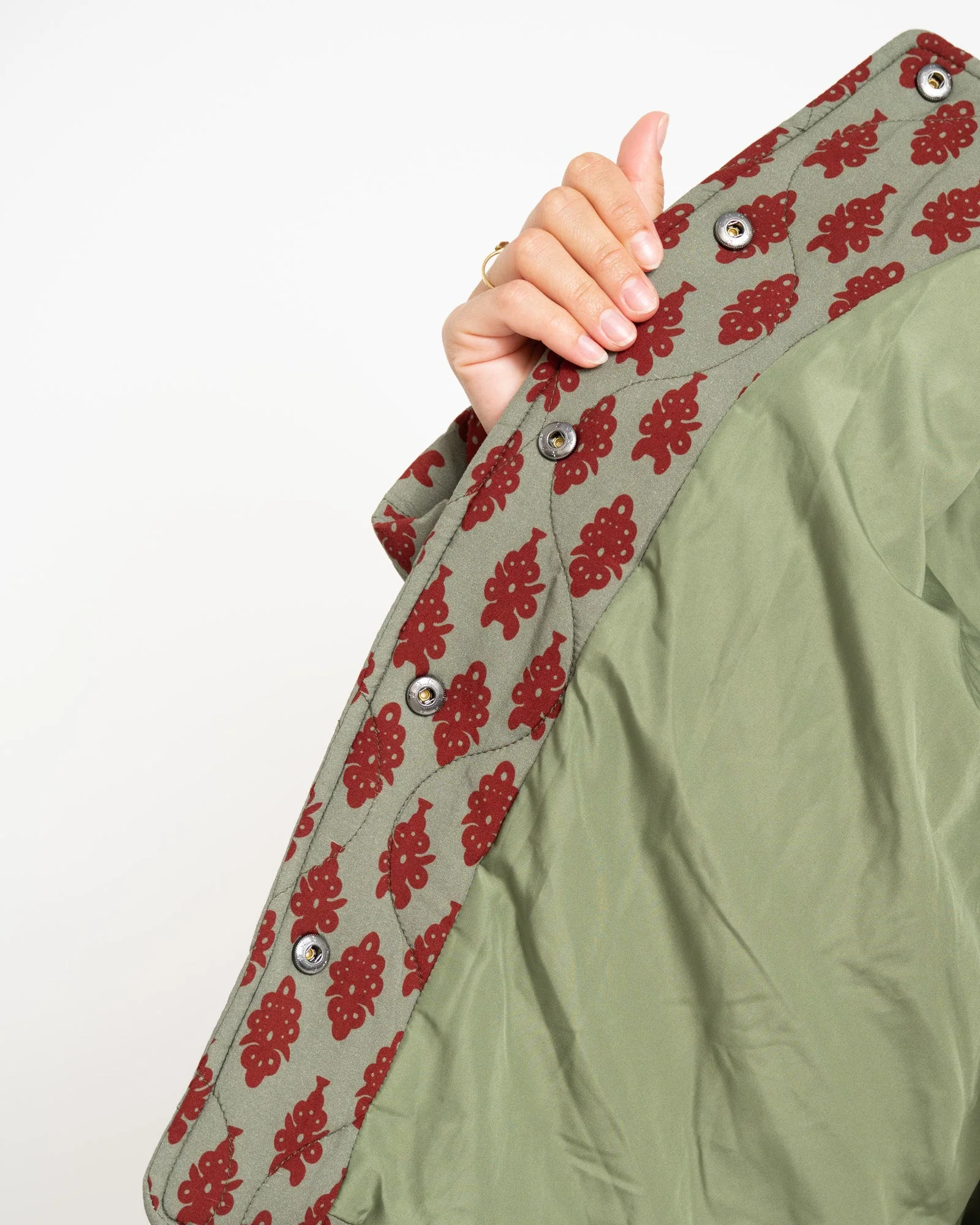 TILTIL Loa Stitched Jacket Green Red - Image 8